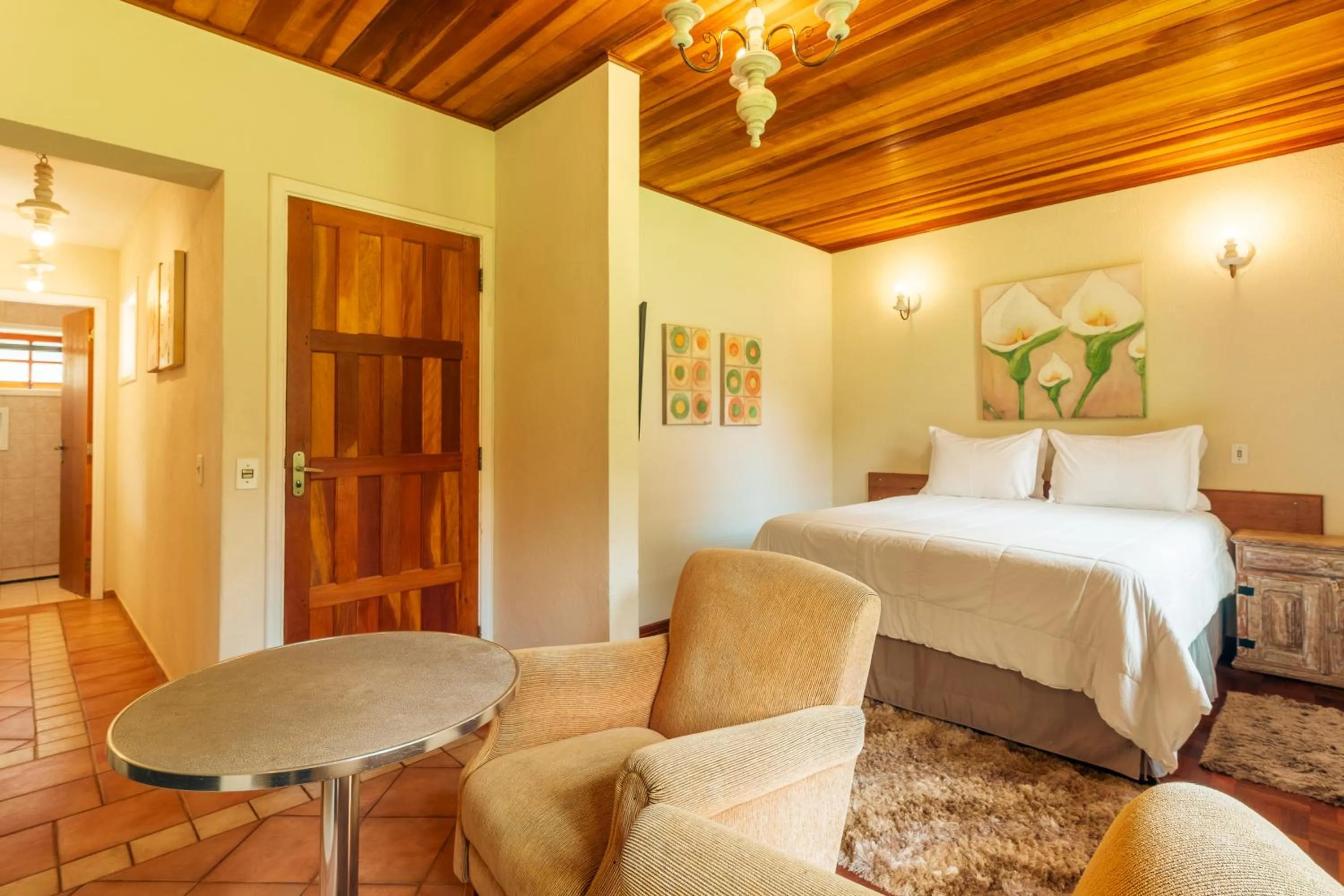 Bed in Pousada Serra Villena