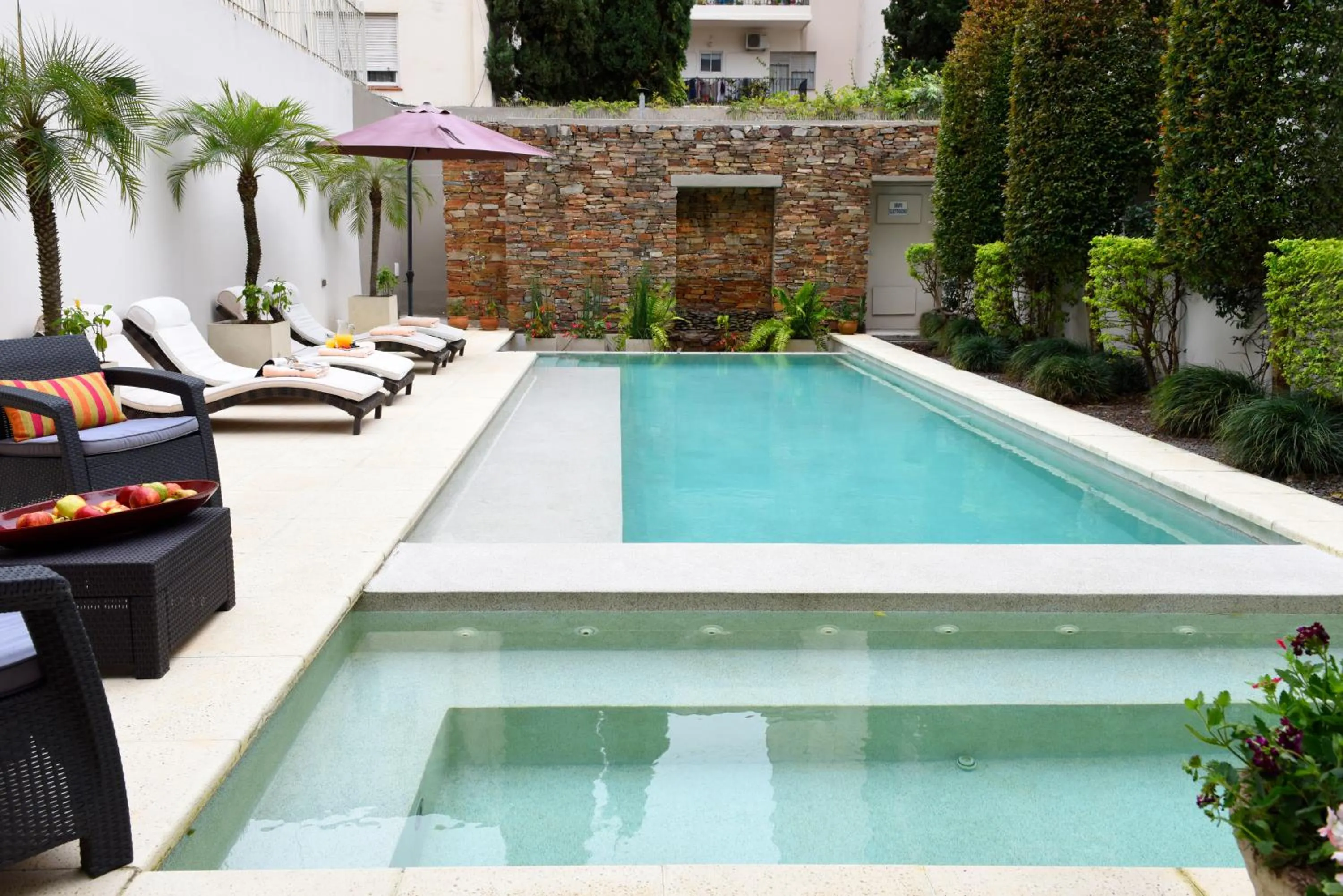 Pool view in Argenta Suites Belgrano