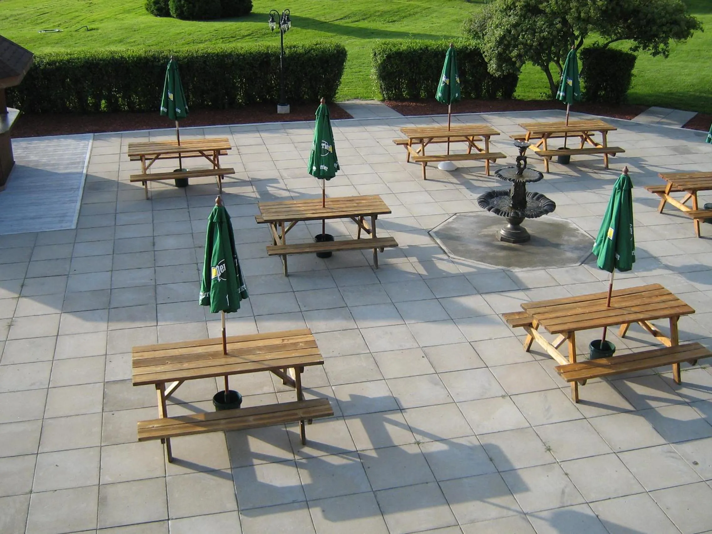 Patio in Ramada by Wyndham Belleville Harbourview Conference Center