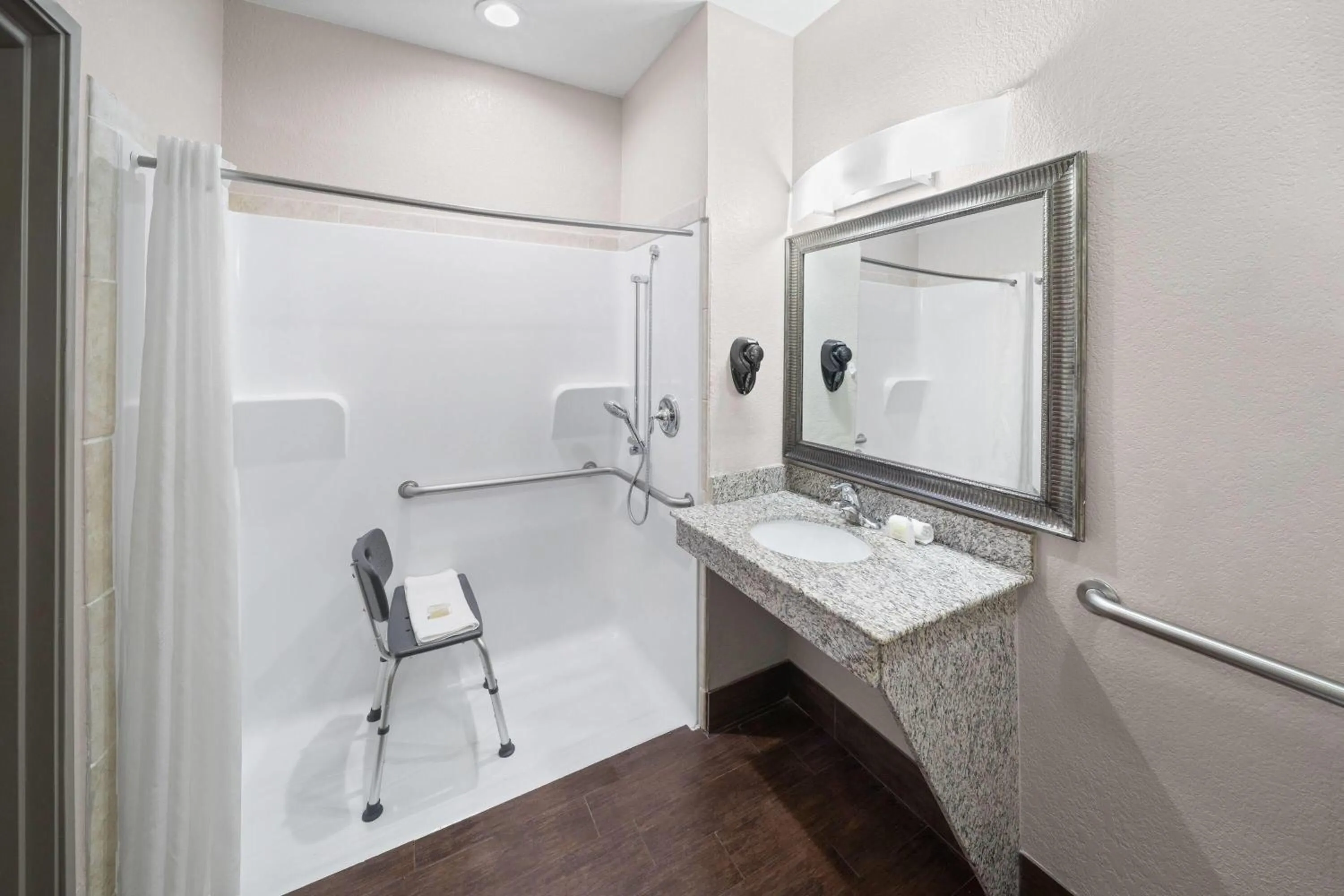 Shower in Super 8 by Wyndham San Antonio/Alamodome Area