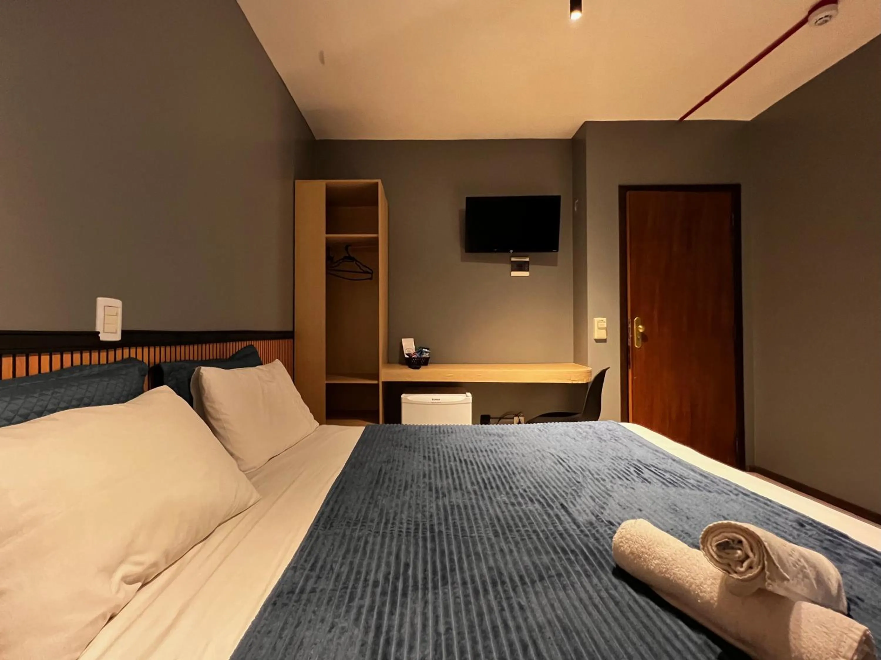 Bed in Hotel Solar da Beira