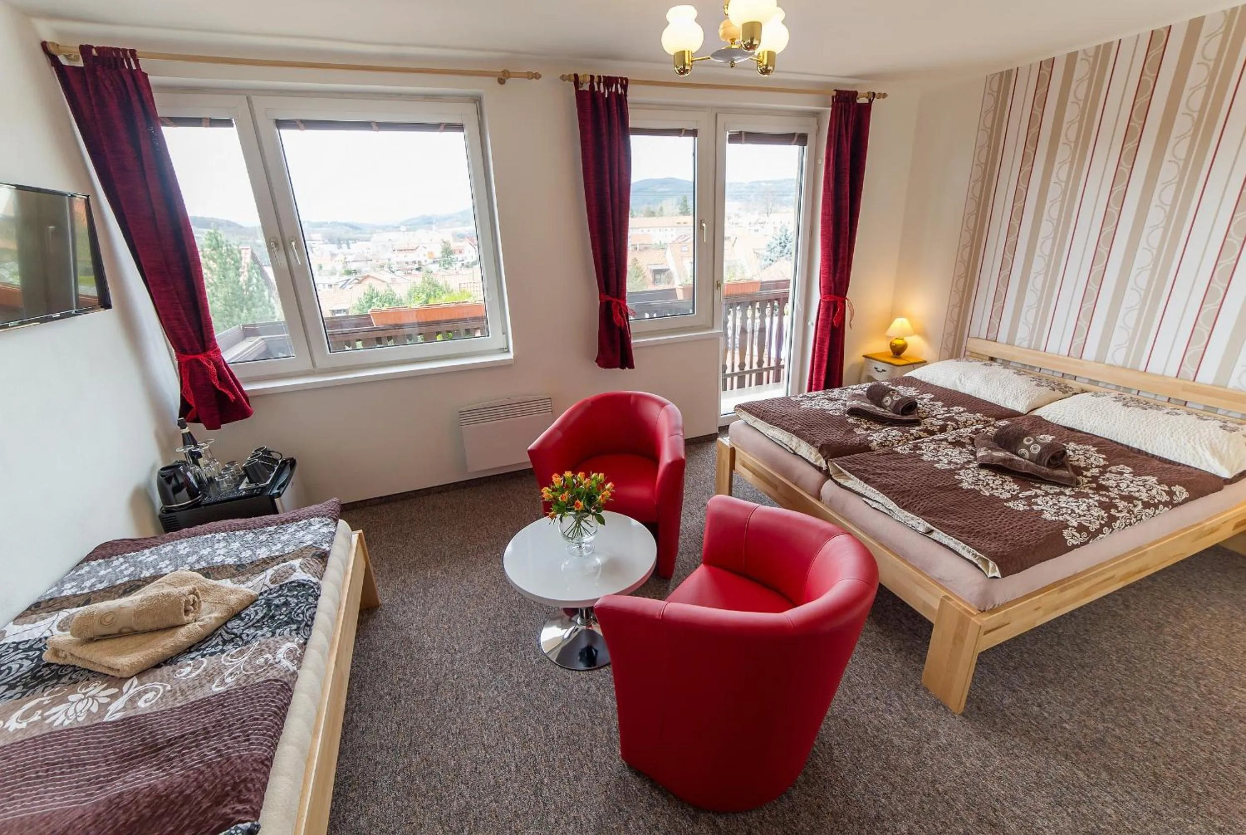 Bedroom, Bed in Penzion TOP