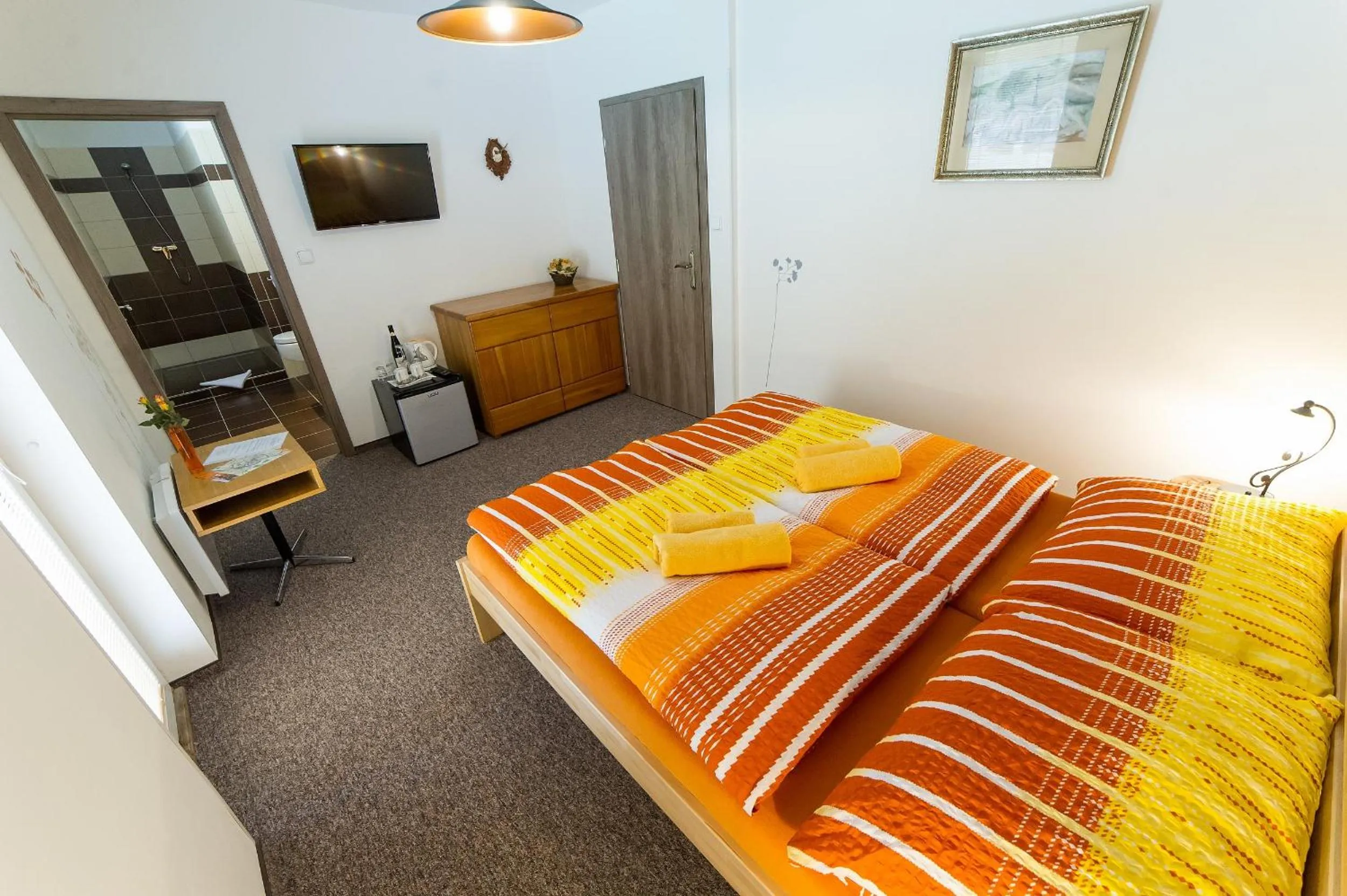 Bedroom, Bed in Penzion TOP