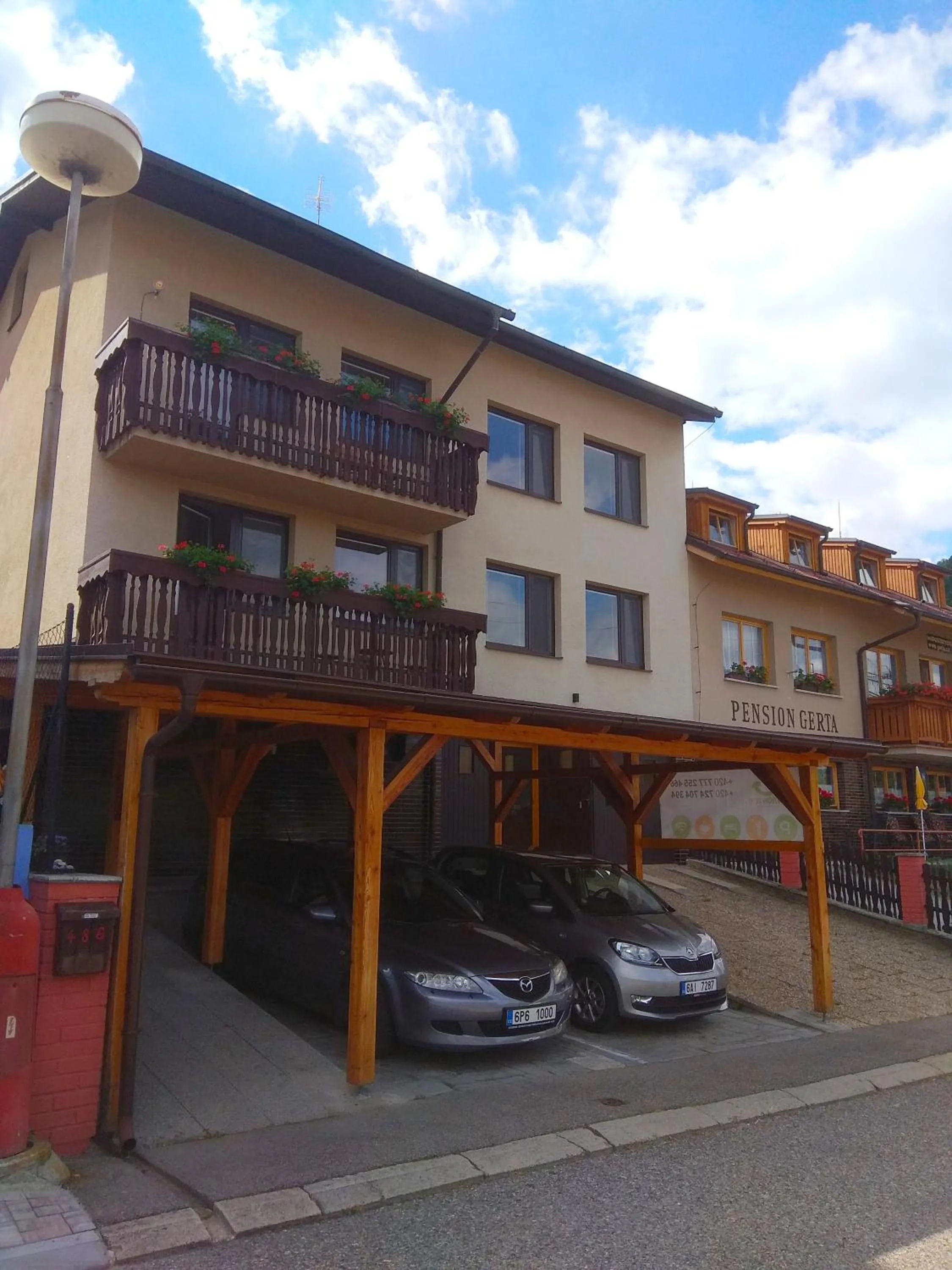 Property building in Penzion TOP