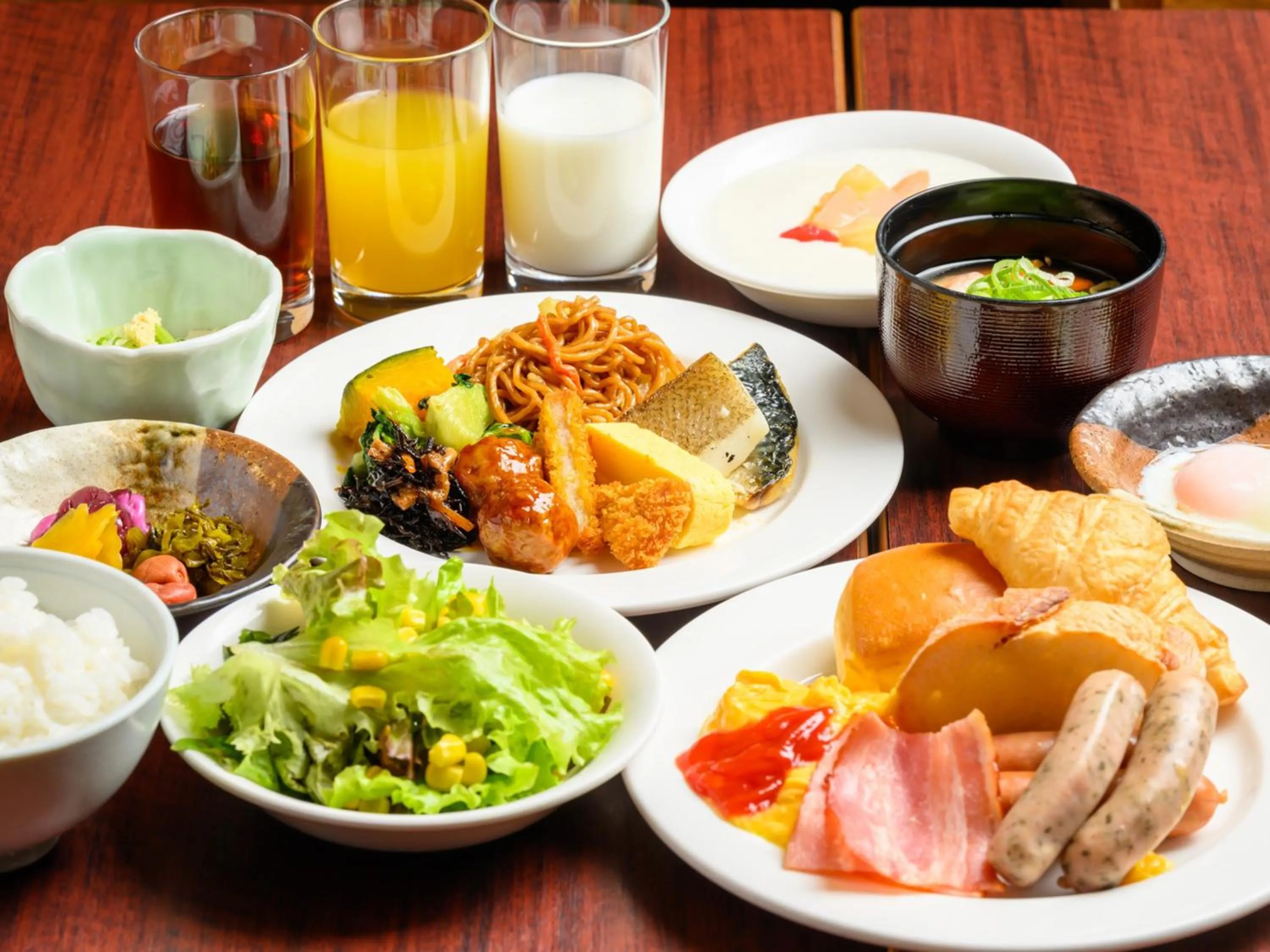 Buffet breakfast in Chisun Hotel Hiroshima