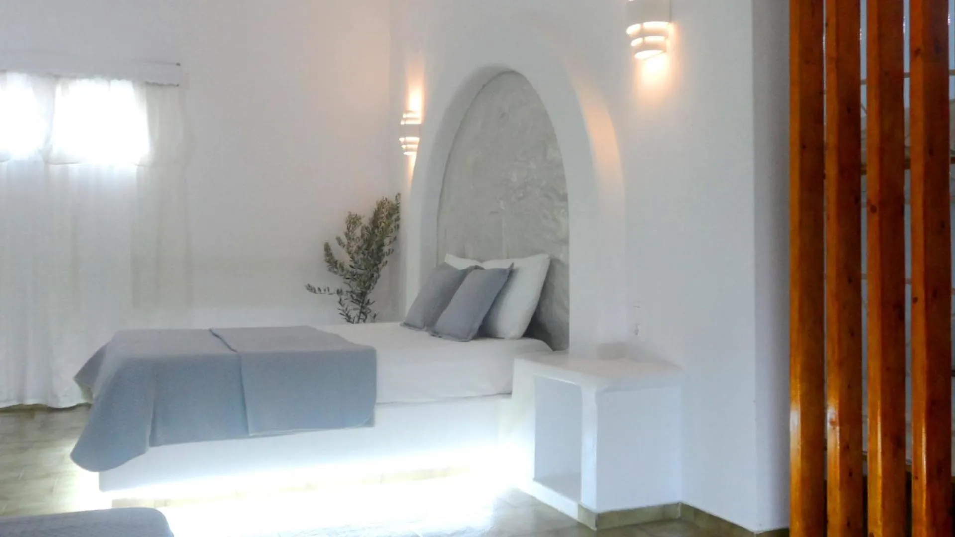 Bed in Papafotis Apartments & Suites