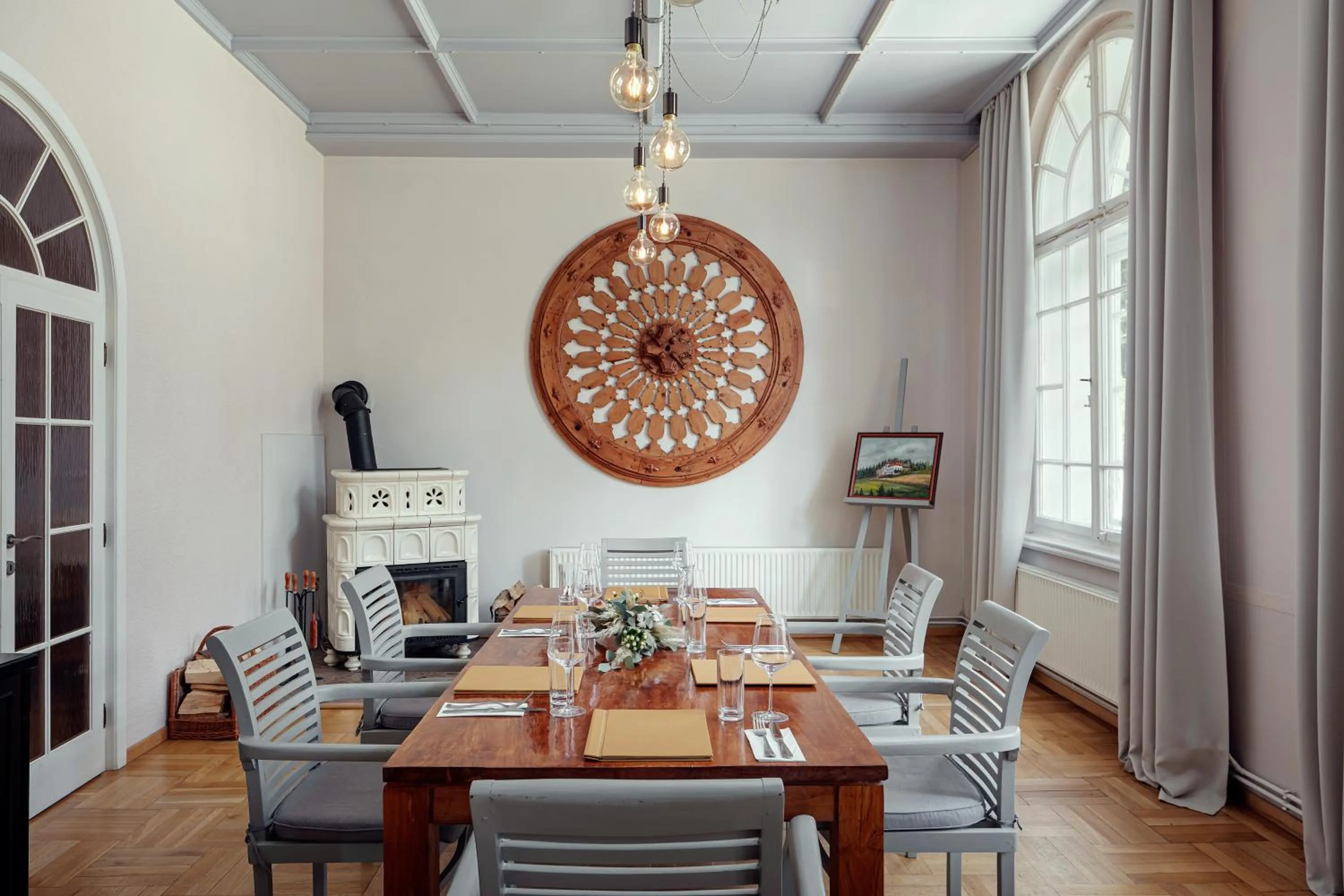 Dining area in Hotel Zámeček Janovičky