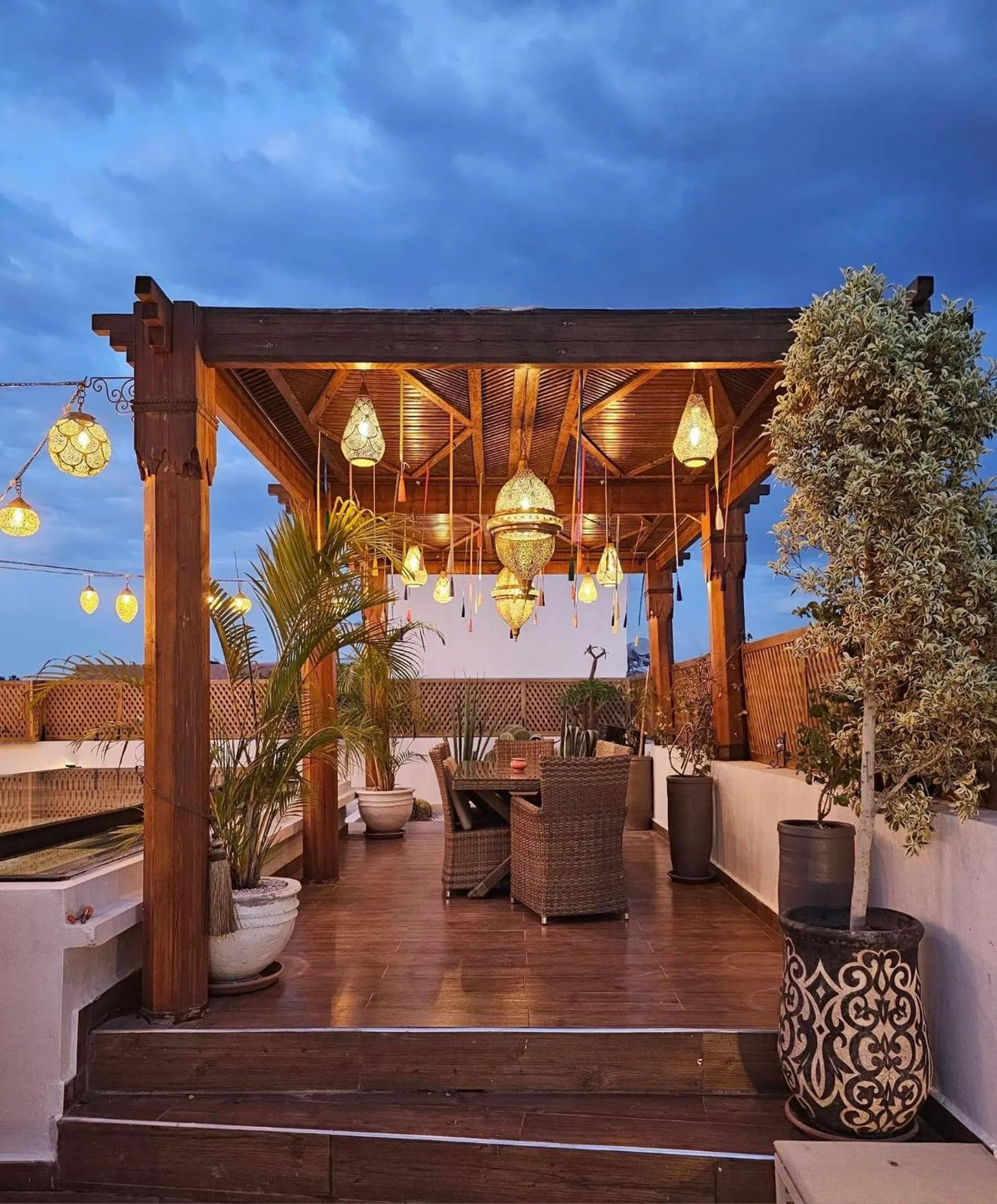 Balcony/Terrace in Riad Tsar Mimoun