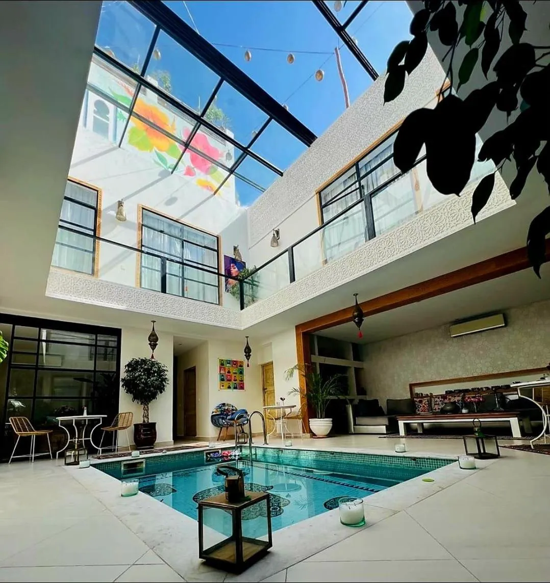 Pool view in Riad Tsar Mimoun