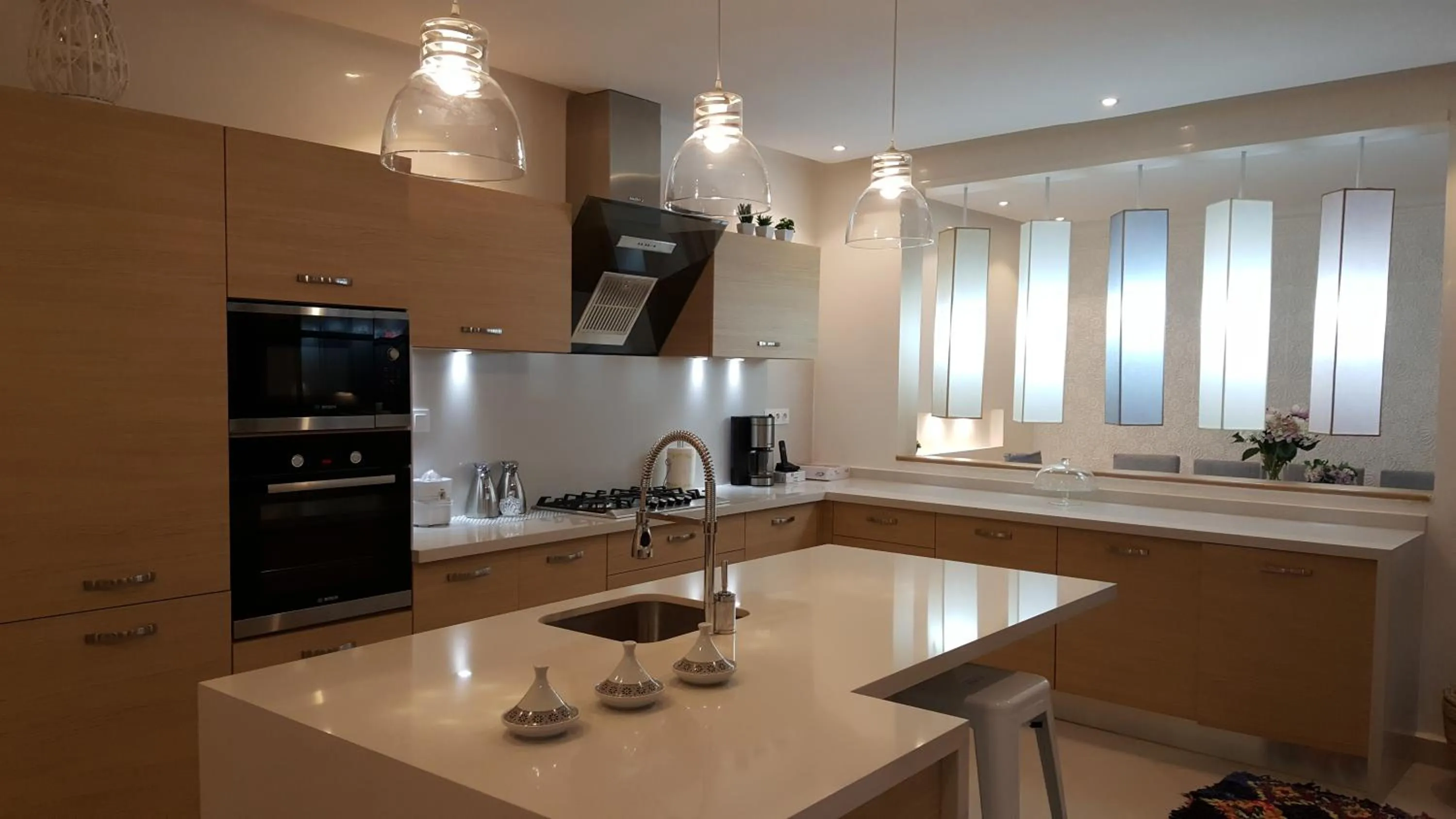 Communal kitchen in Riad Tsar Mimoun