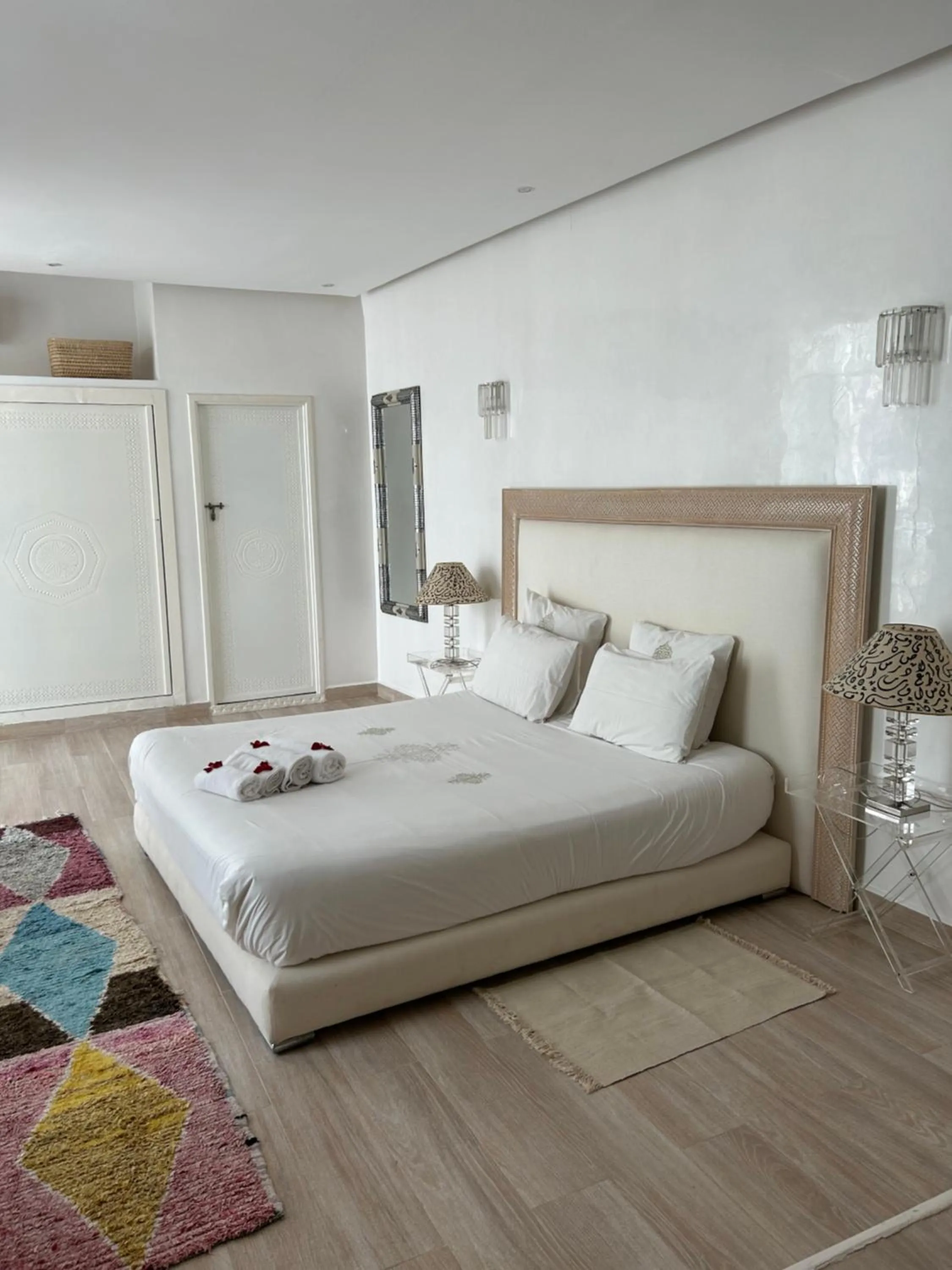 Bed in Riad Tsar Mimoun