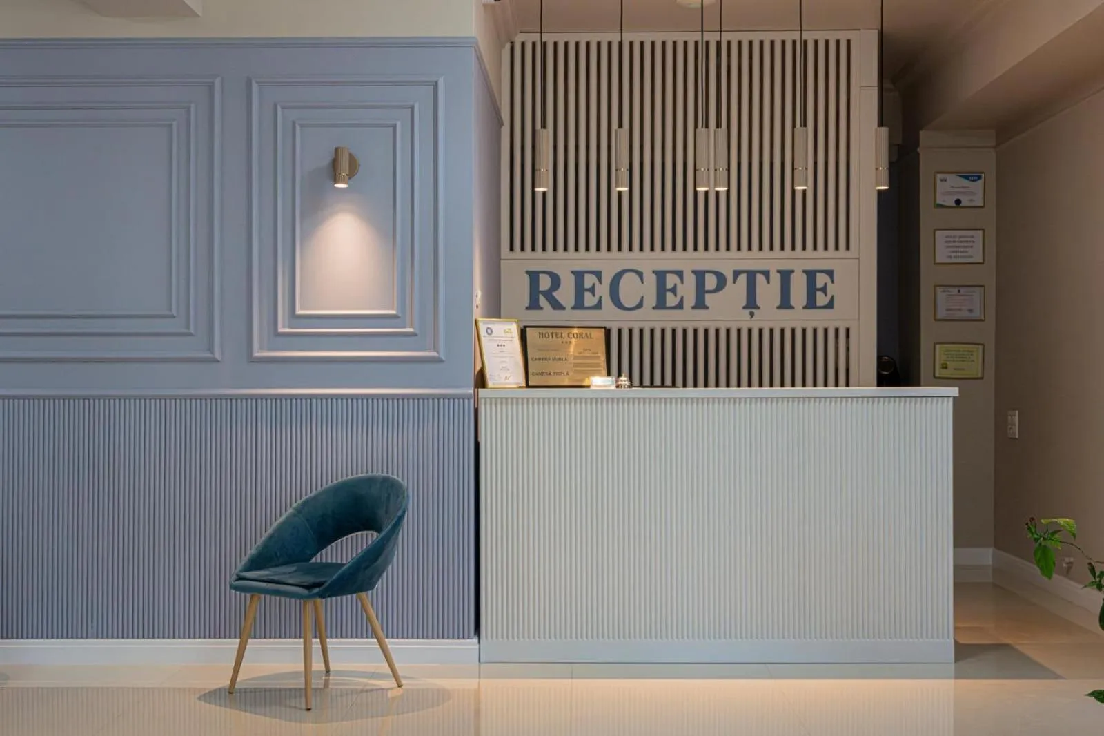 Lobby or reception in Hotel Coral