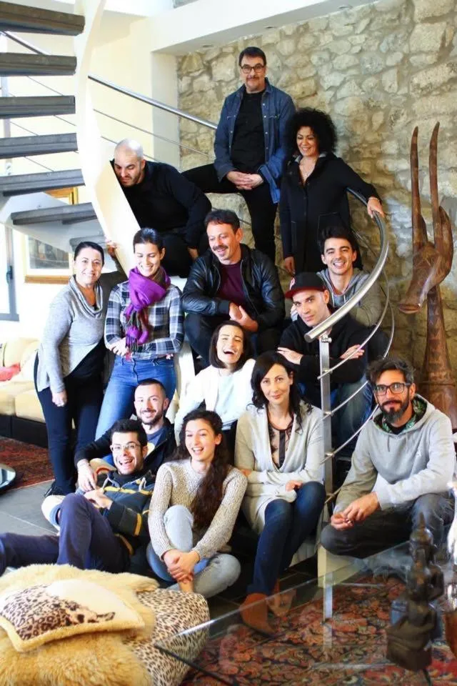 group of guests in Borgo Antico XIX sec.