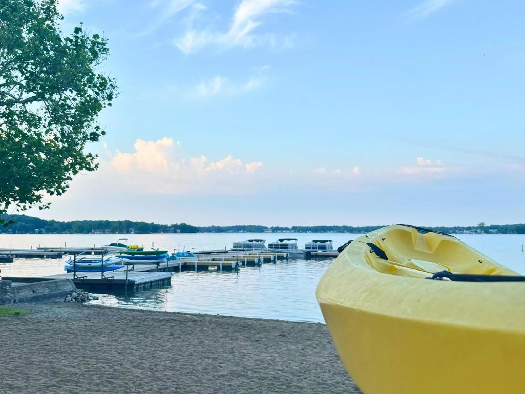 Beach in Potawatomi Inn & Cabins