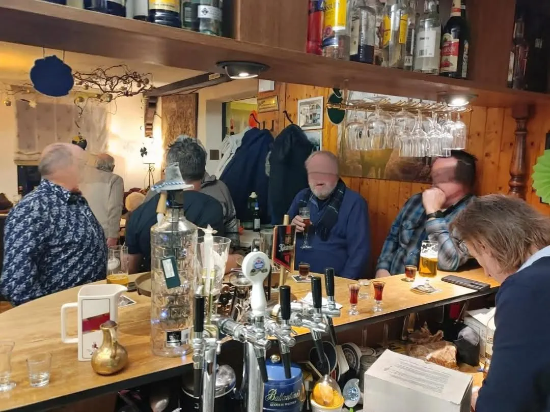 Lounge or bar in Landhotel "Zum ersten Siedler"