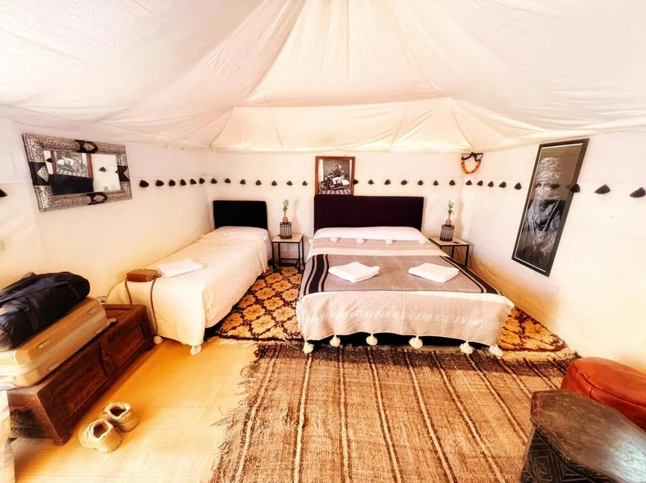 Bedroom, Bed in Kasbah Erg Chebbi