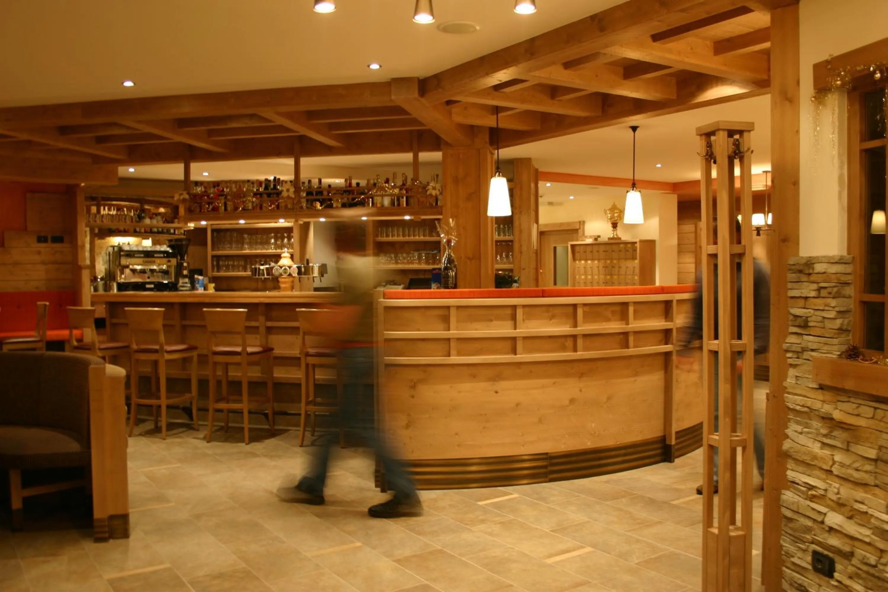 Lounge or bar in Hotel Alpin