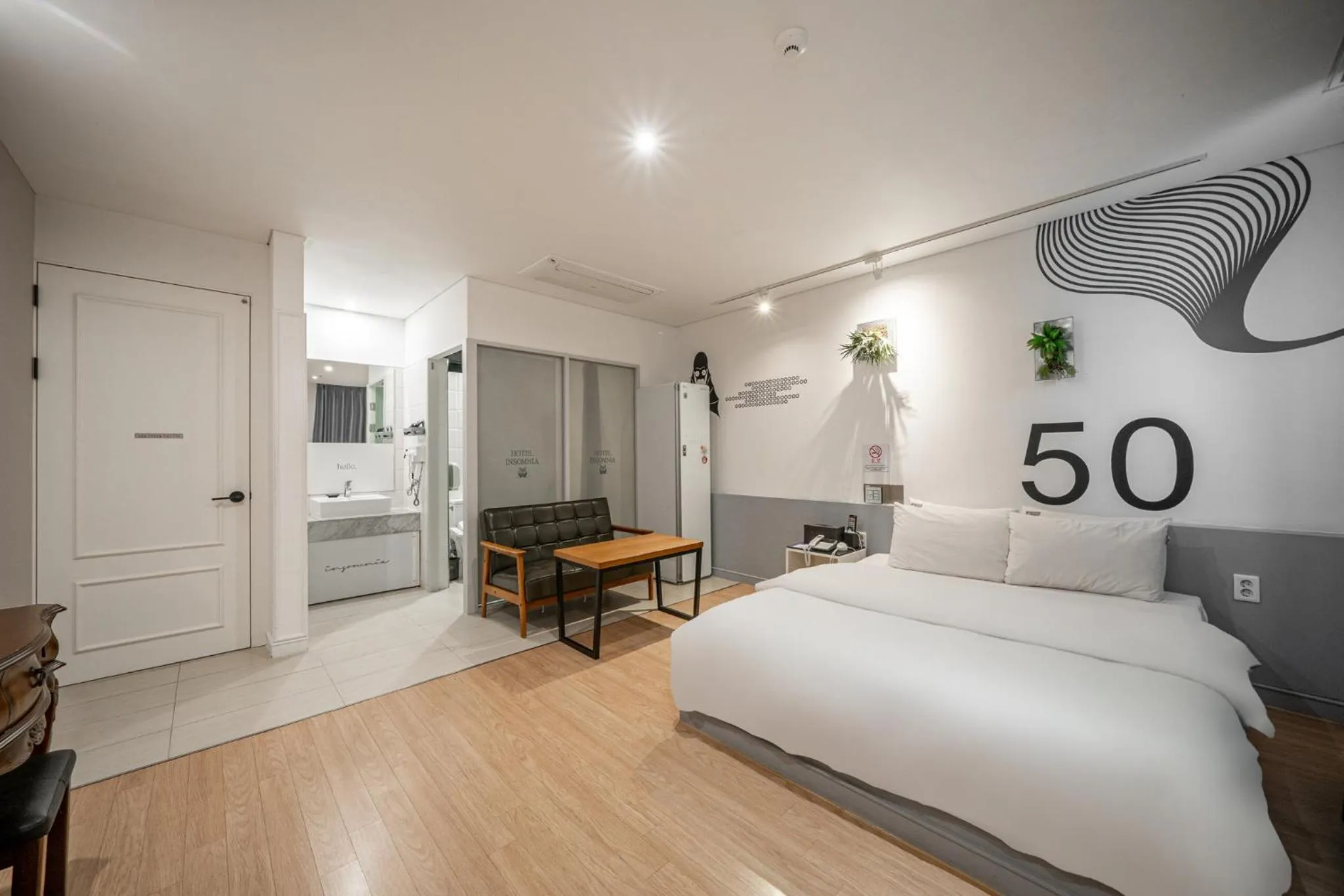 Bed in 호텔 인썸니아 Hotel Insomnia 失眠酒店