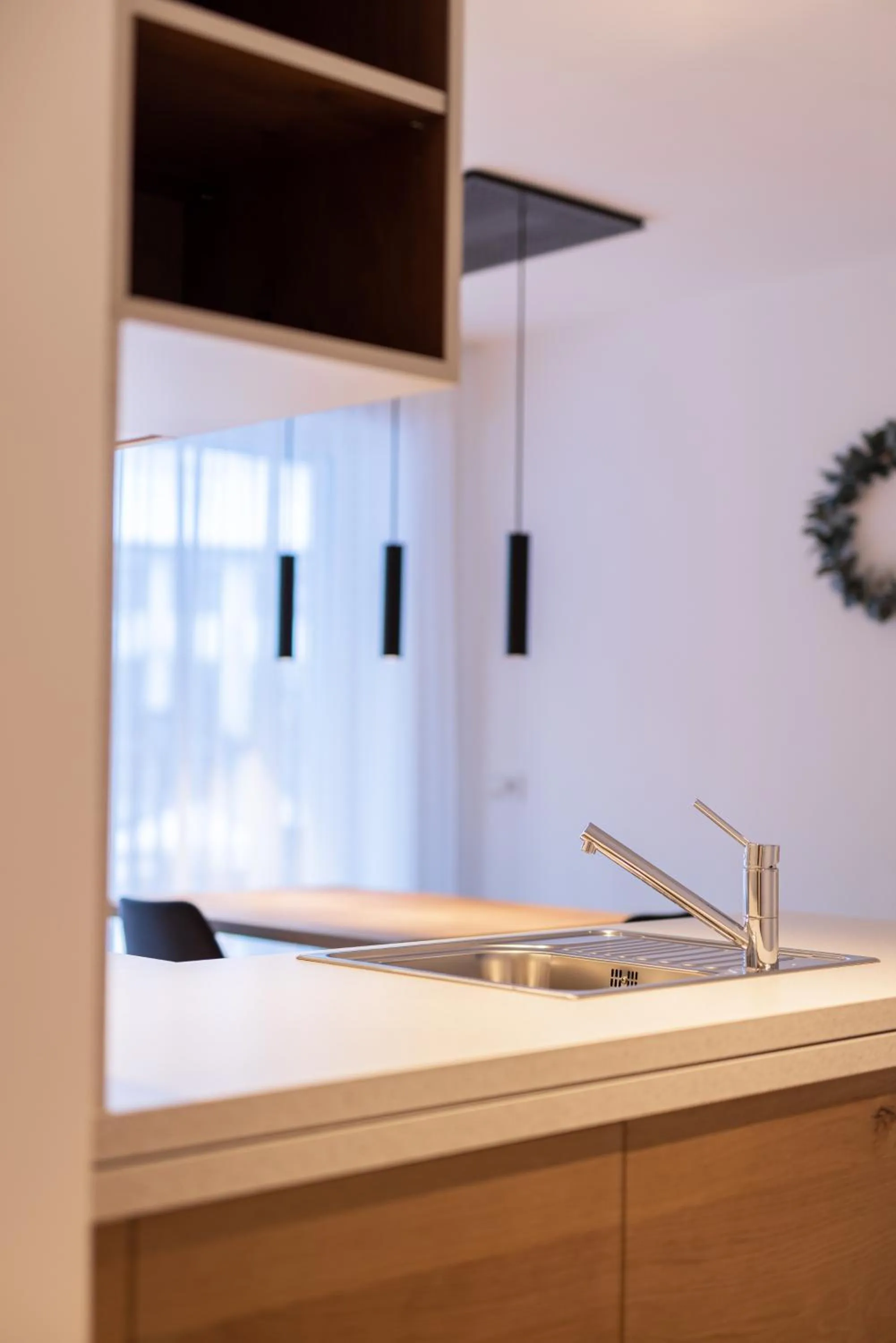 kitchen in Max Mountain Apartments