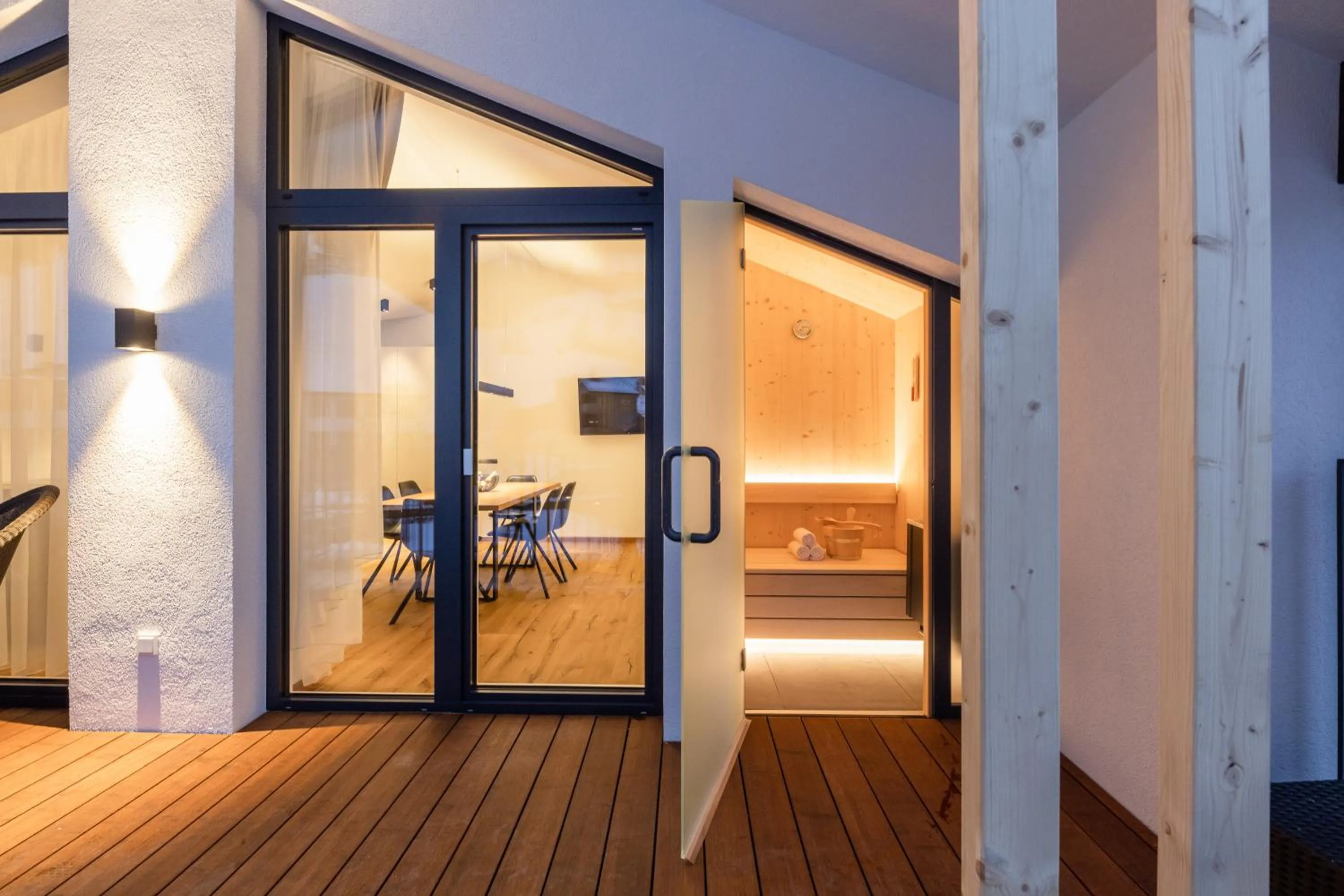 Sauna, Bed in Max Mountain Apartments