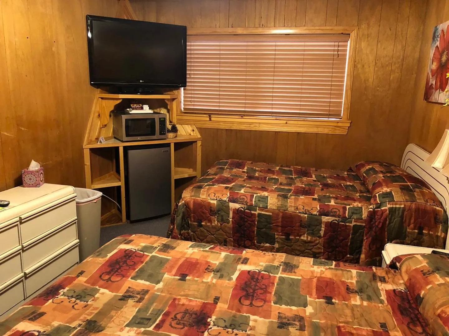 TV and multimedia, Bed in Giant Oaks Lodge