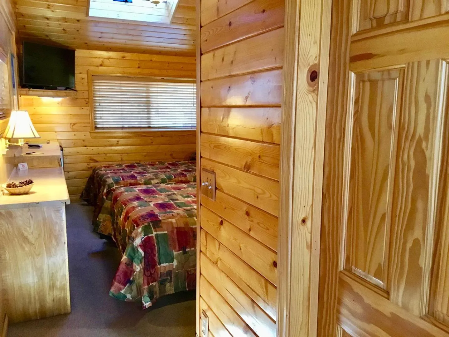 Bed in Giant Oaks Lodge
