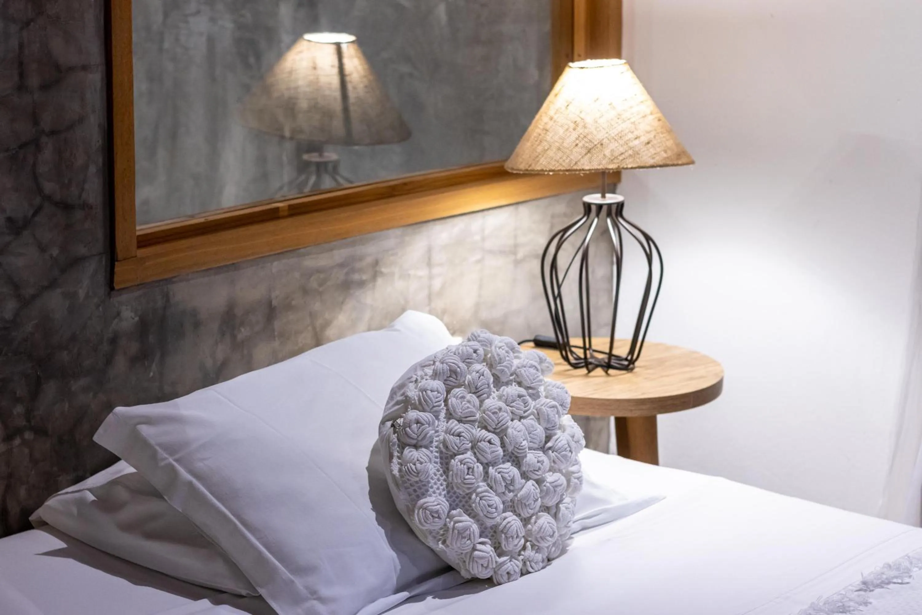 Bed in Hotel Villaggio Tudo Bom