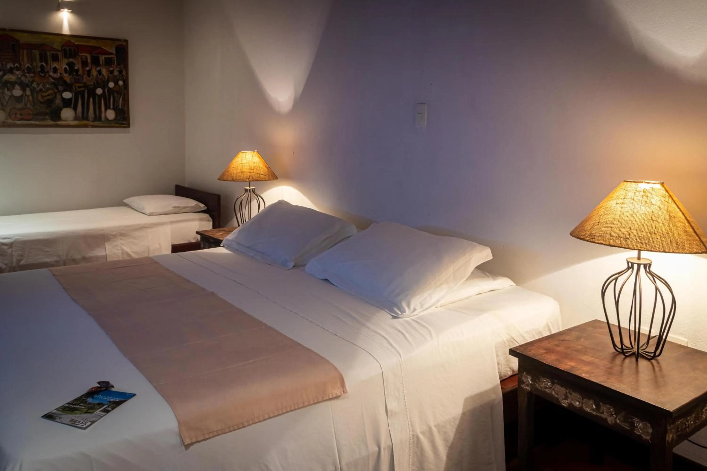 Bed in Hotel Villaggio Tudo Bom