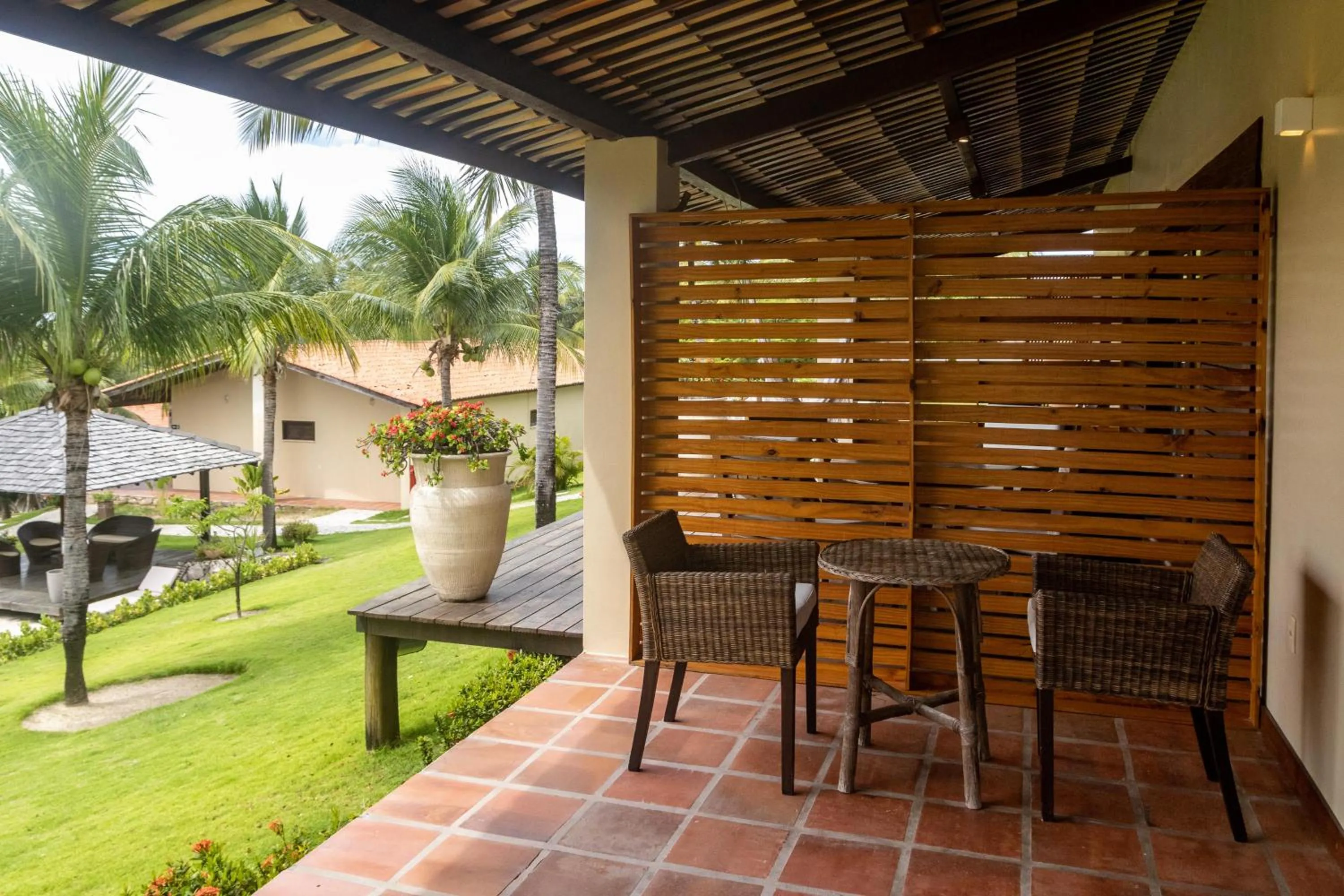 Patio in Hotel Villaggio Tudo Bom