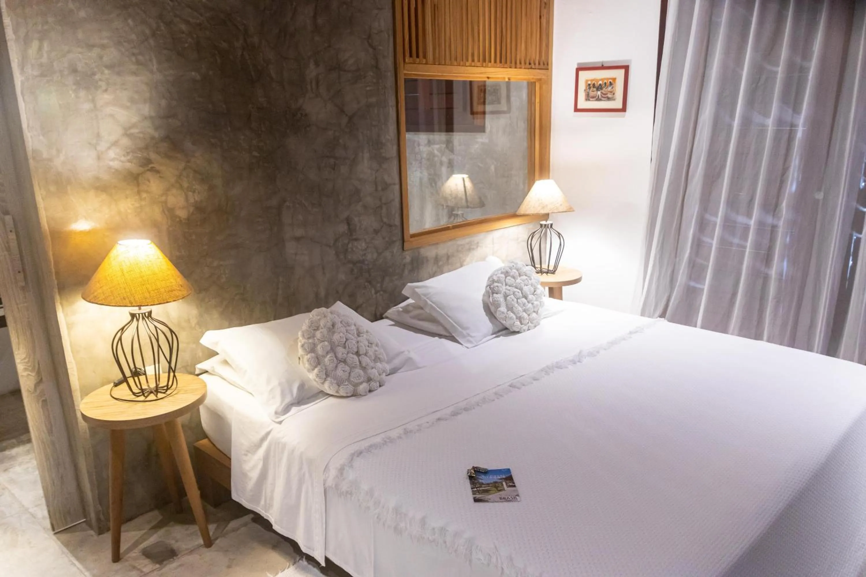 Bed in Hotel Villaggio Tudo Bom