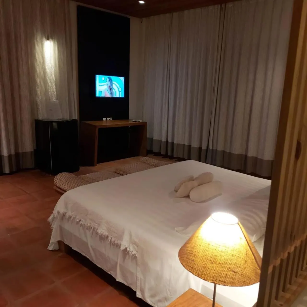 Bed in Hotel Villaggio Tudo Bom