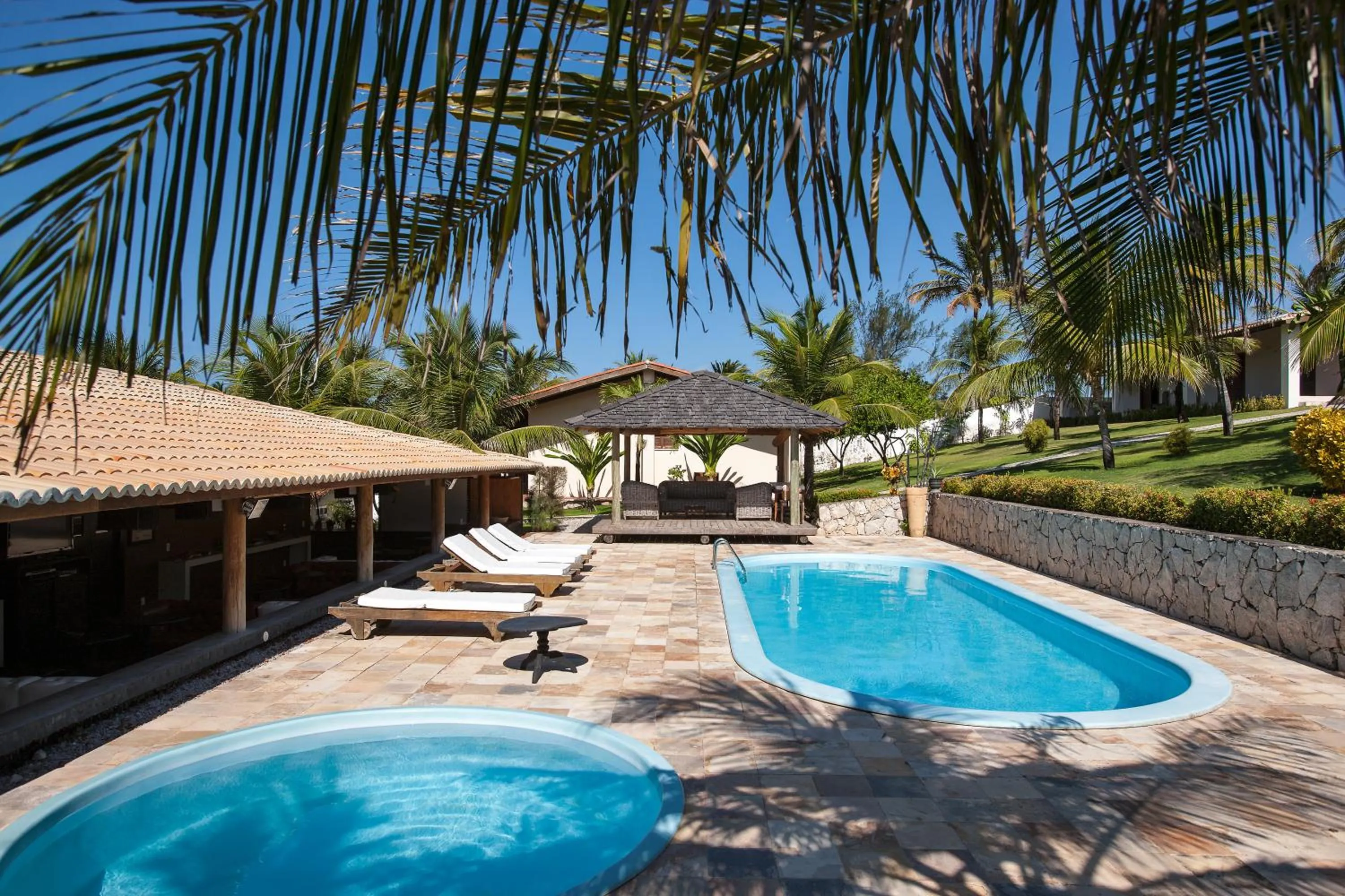 Pool view in Hotel Villaggio Tudo Bom
