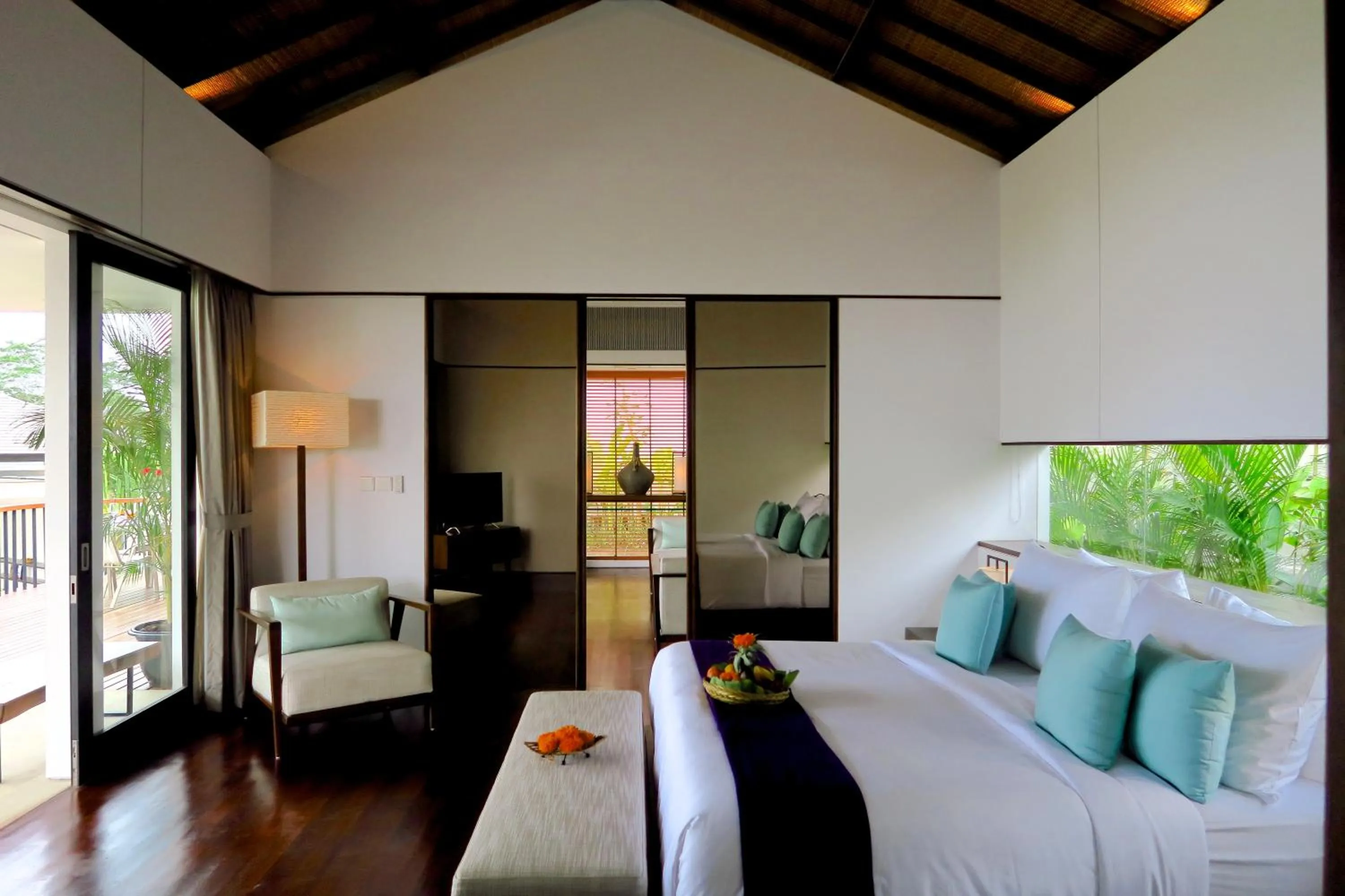 Bed in Alta Vista Mountain Villa Bali