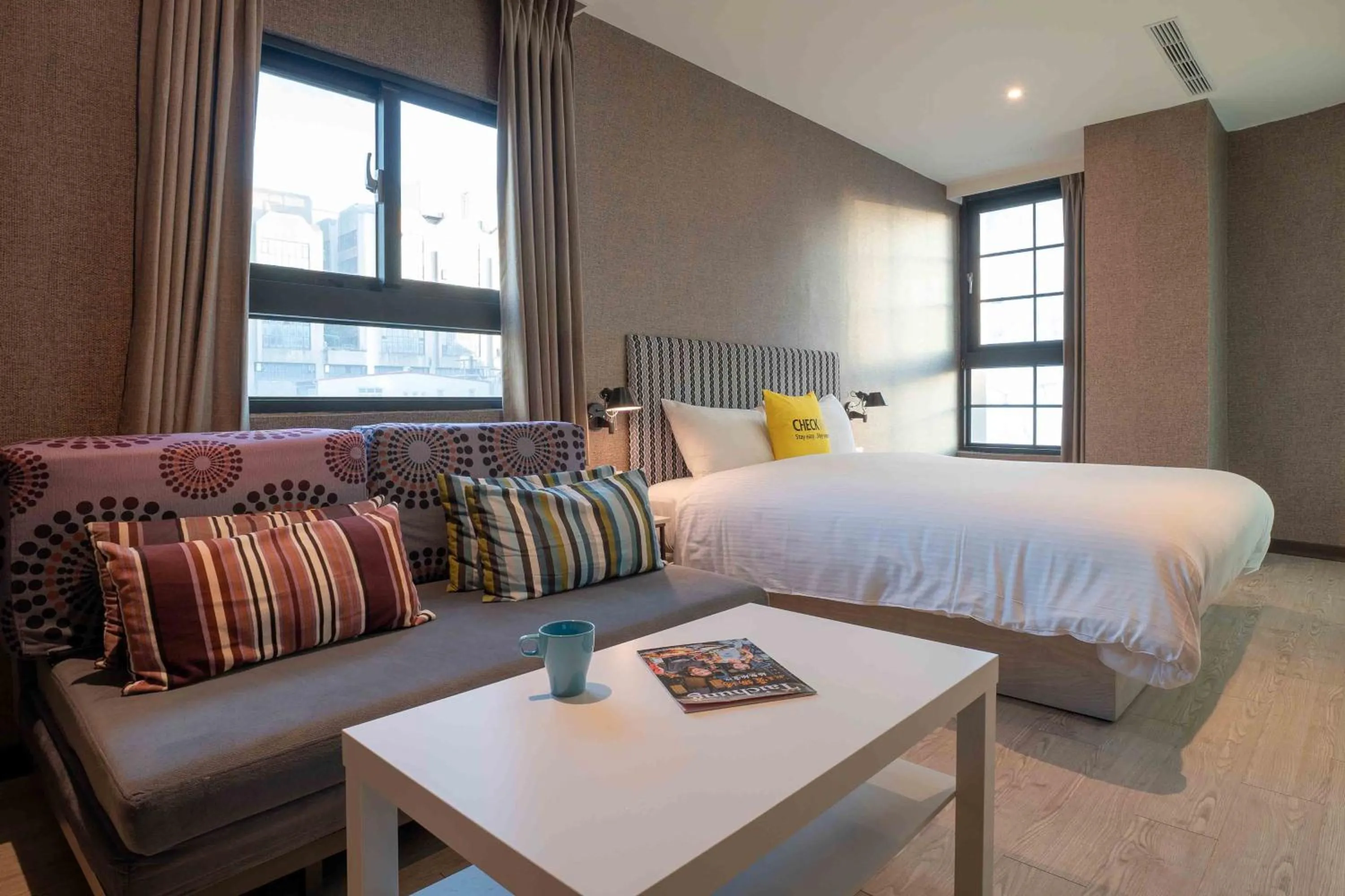 Photo of the whole room, Bed in CHECK inn Taichung Ziyou