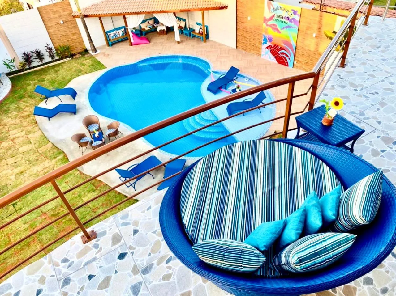 Balcony/Terrace in Hotel e Pousada Cumbuco Guesthouse