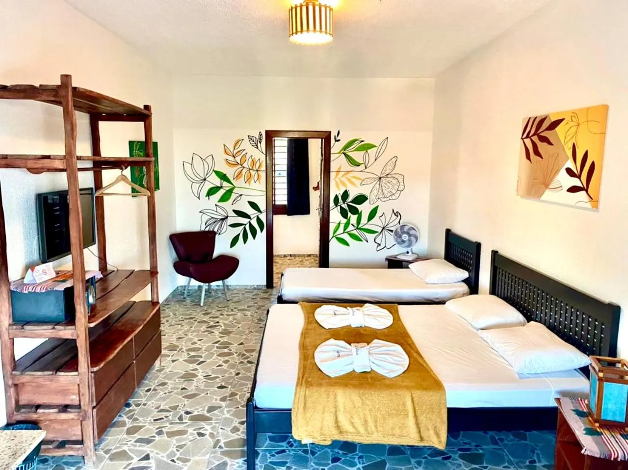 Photo of the whole room, Bed in Hotel e Pousada Cumbuco Guesthouse