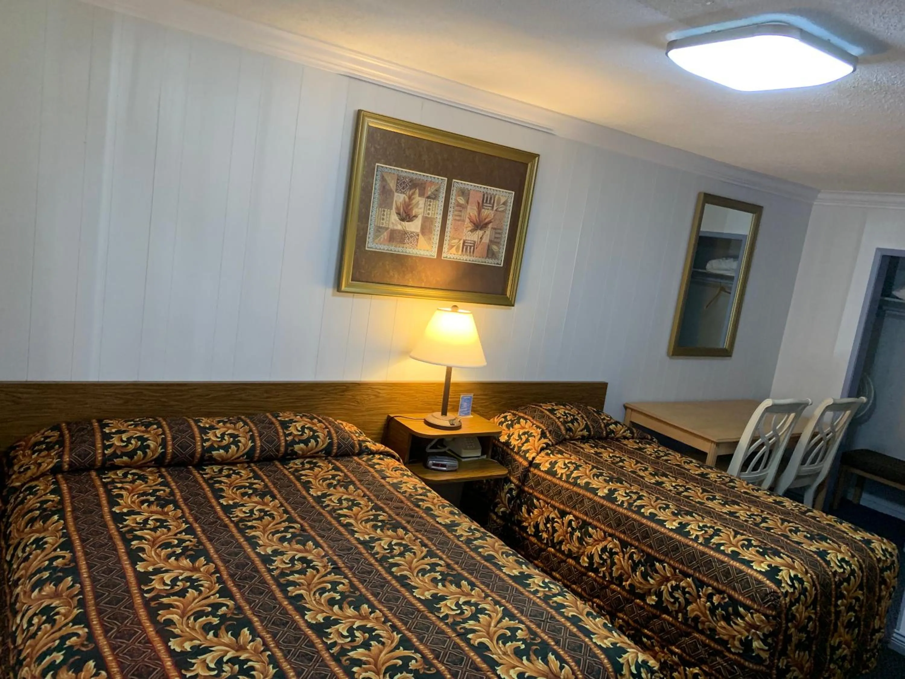 Bed in Evening Star Motel