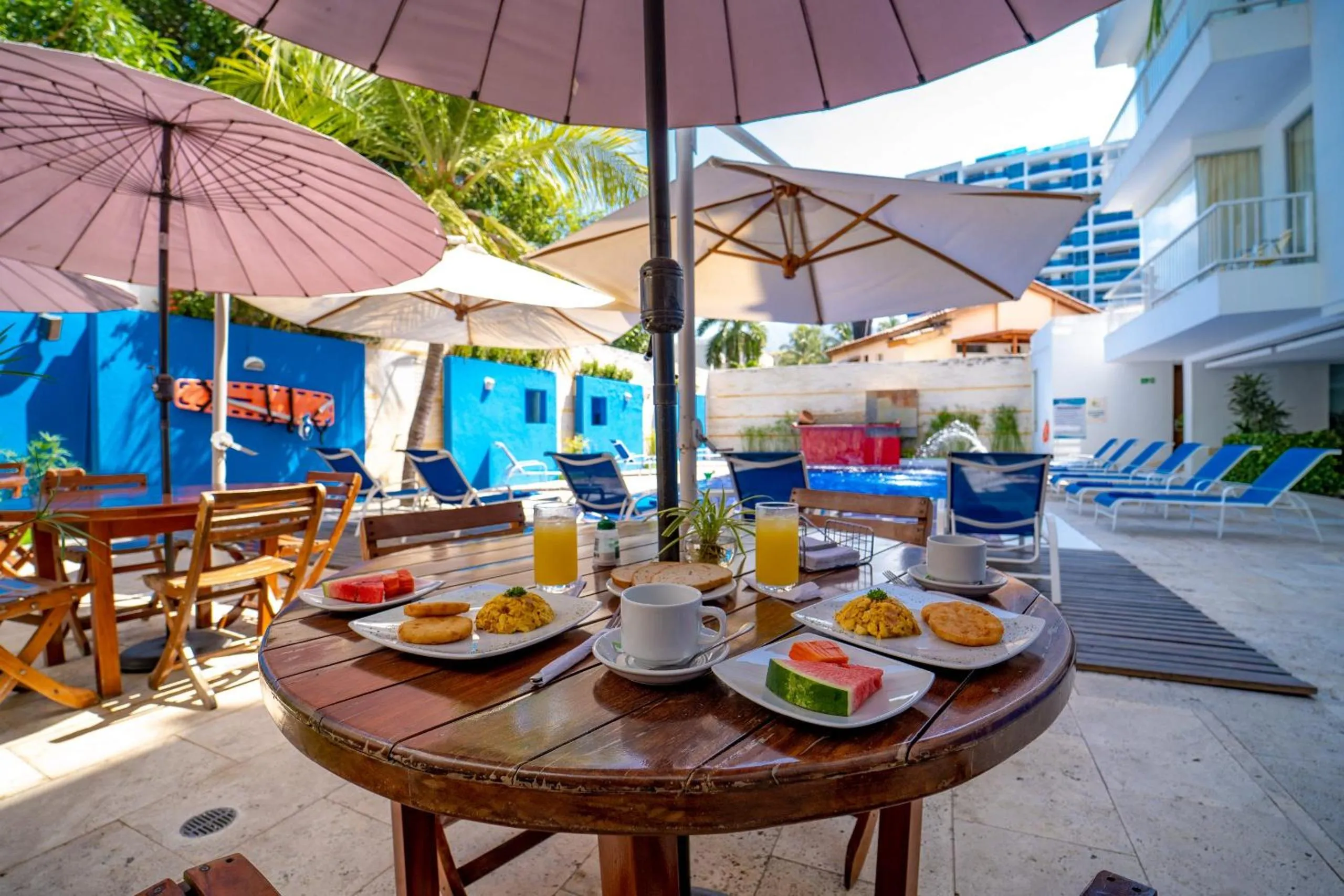 Breakfast in Hotel Santorini Resort