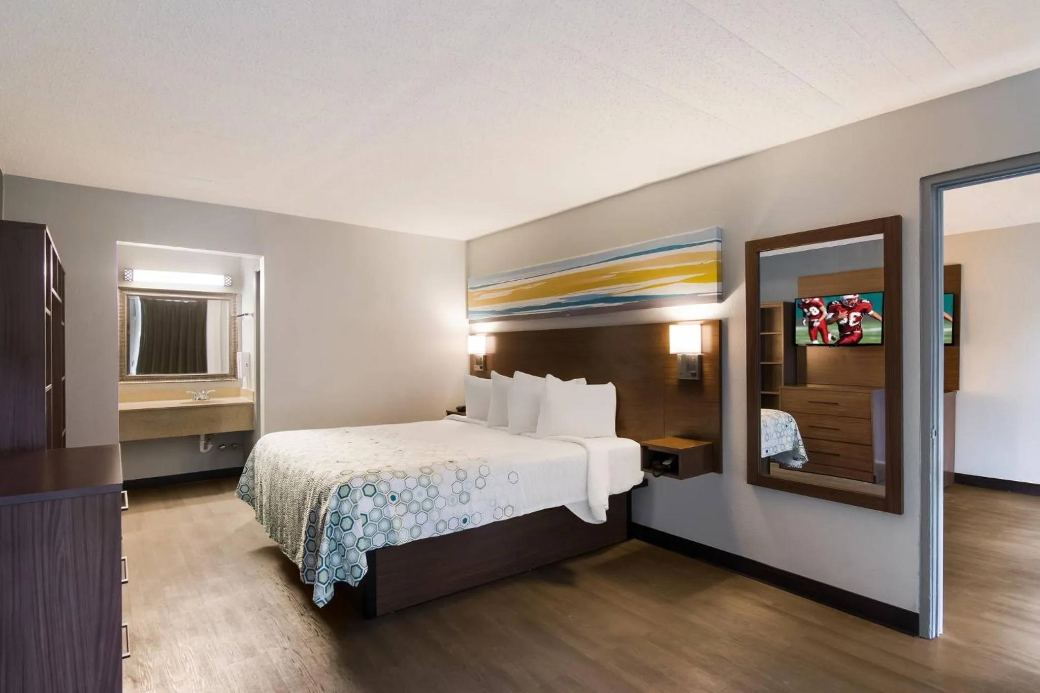 Photo of the whole room in HomeTowne Studios by Red Roof Vero Beach - I-95