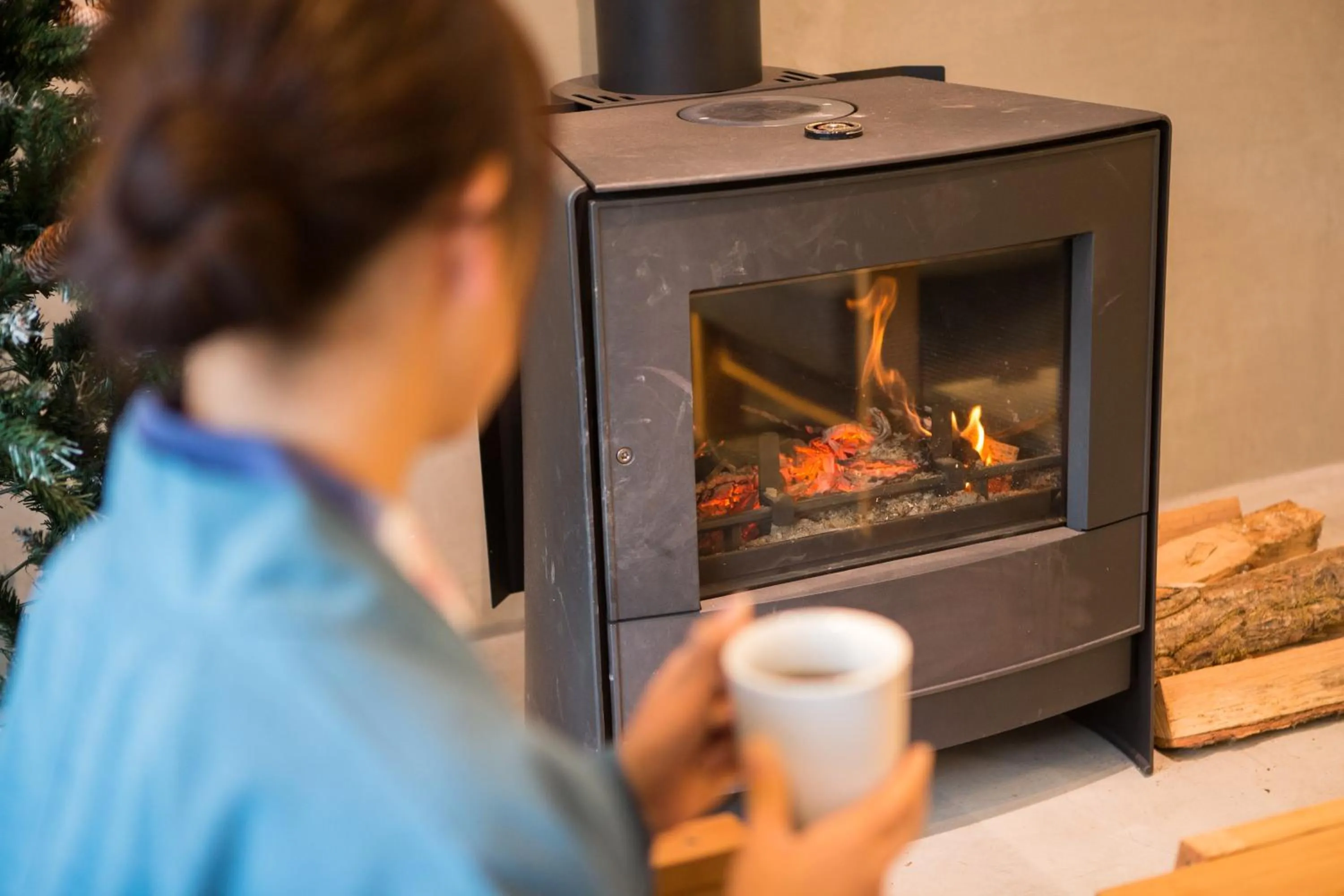 fireplace in TSUCHIYA Kinosaki onsen