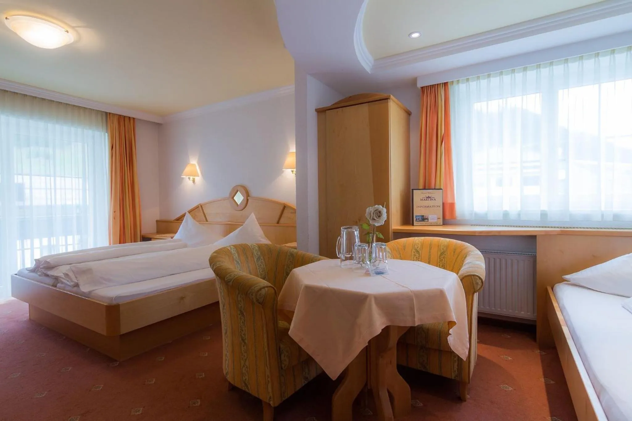 Bedroom, Bed in Hotel Garni Martina