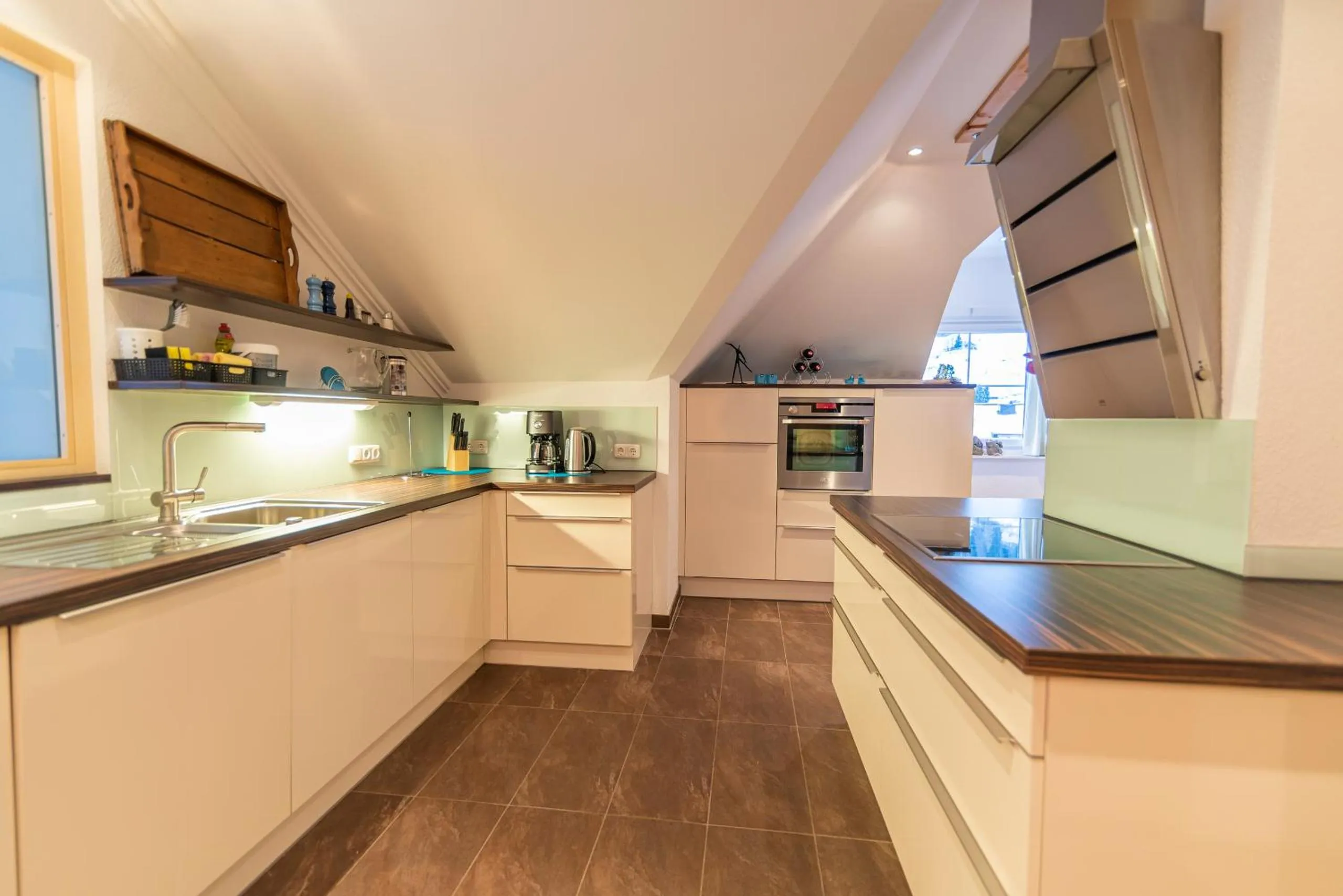 Kitchen or kitchenette in Hotel Garni Martina