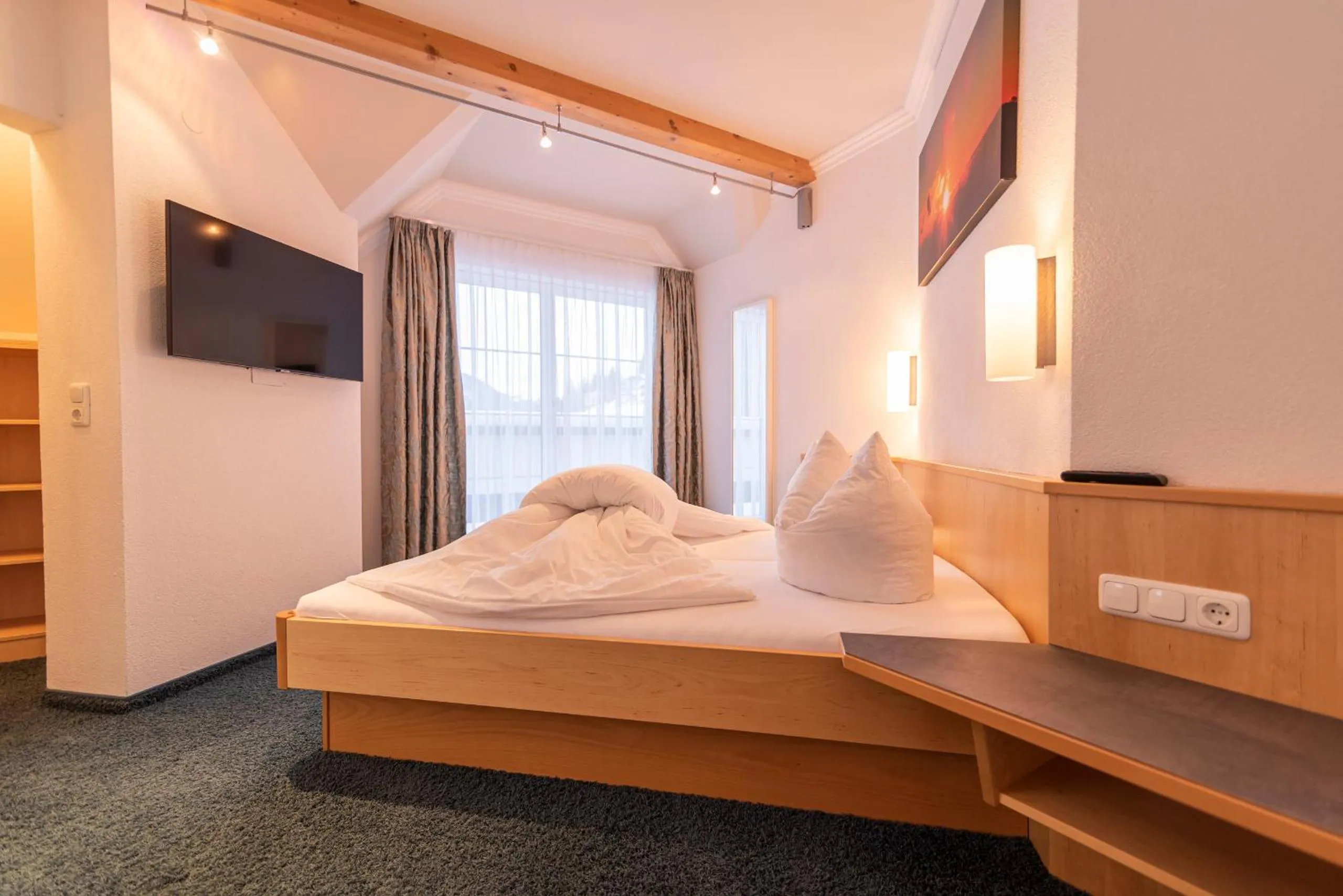 Bedroom, Bed in Hotel Garni Martina