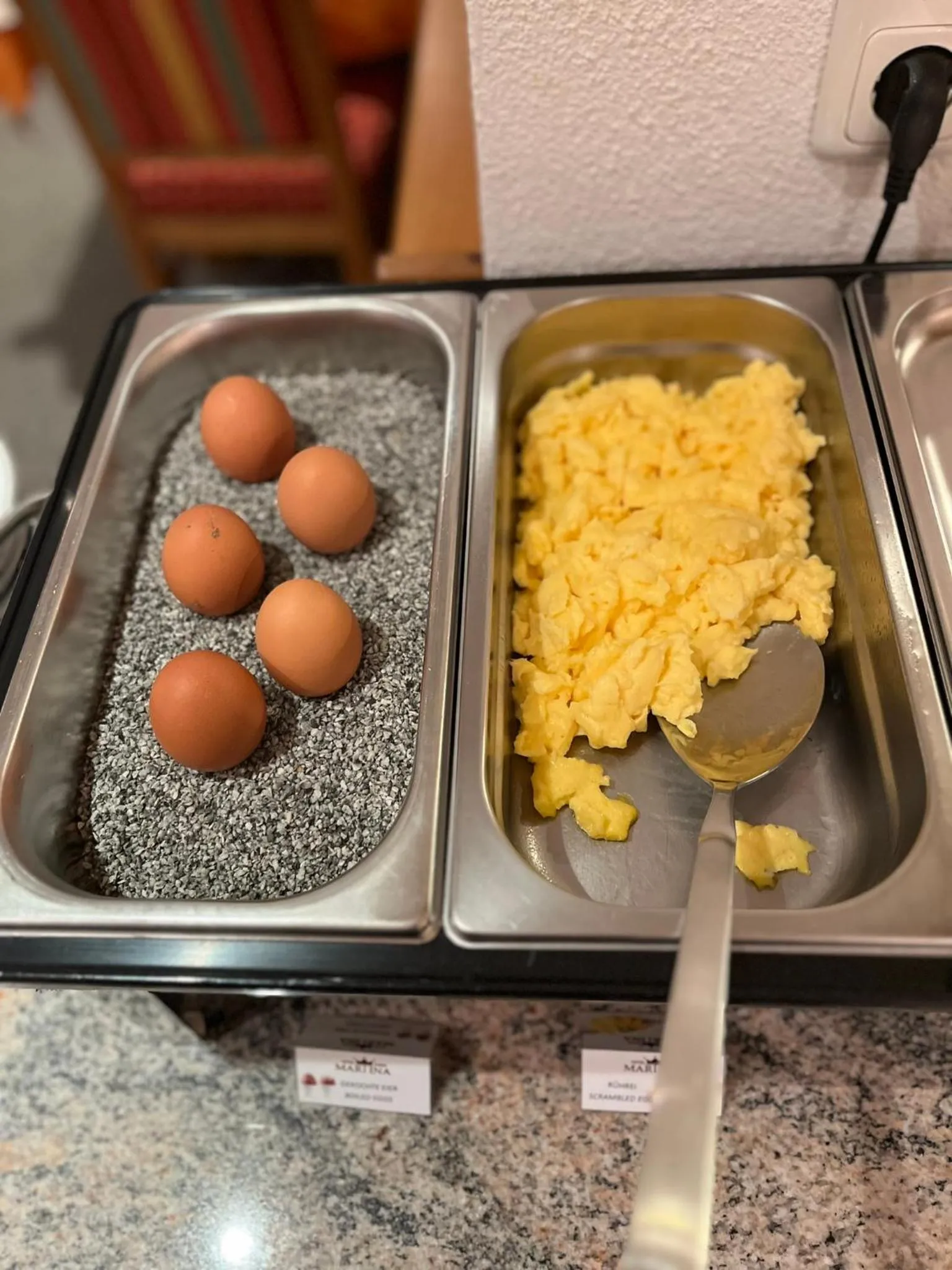 Buffet breakfast in Hotel Garni Martina