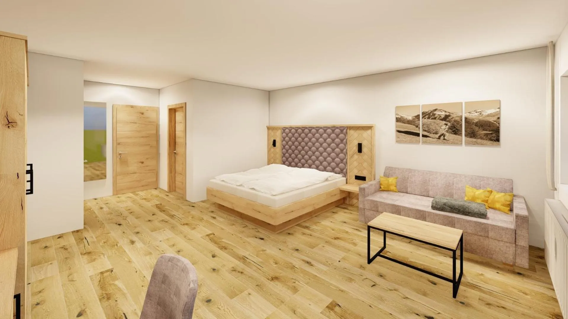 Bed in Hotel Langeck