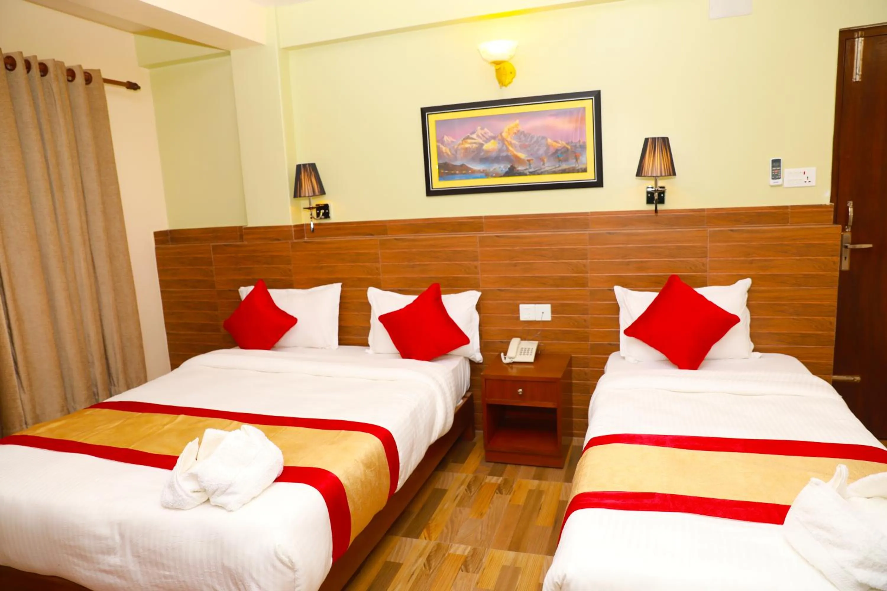 Bed in Hotel Guru