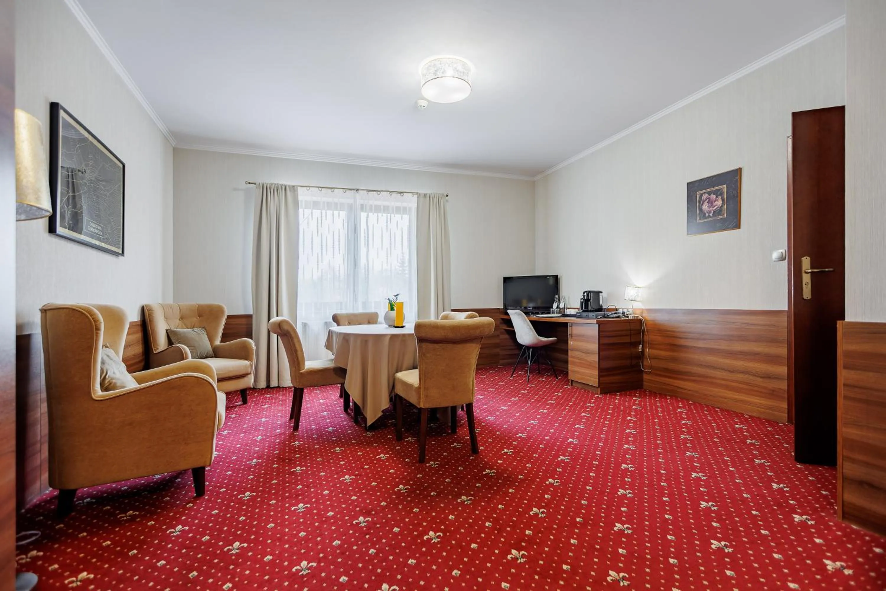 Seating area in Hotel Cristal Park