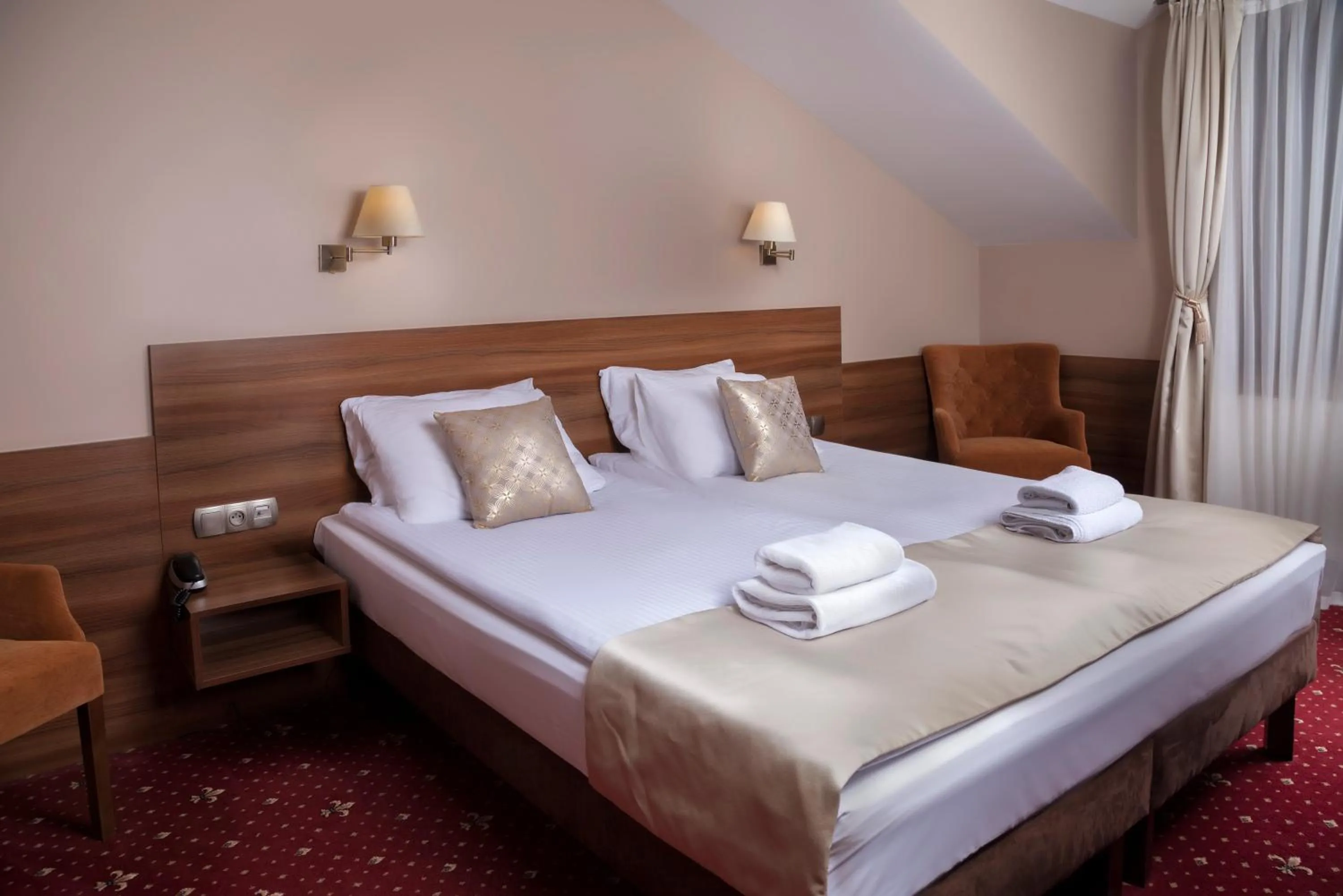 Bed in Hotel Cristal Park