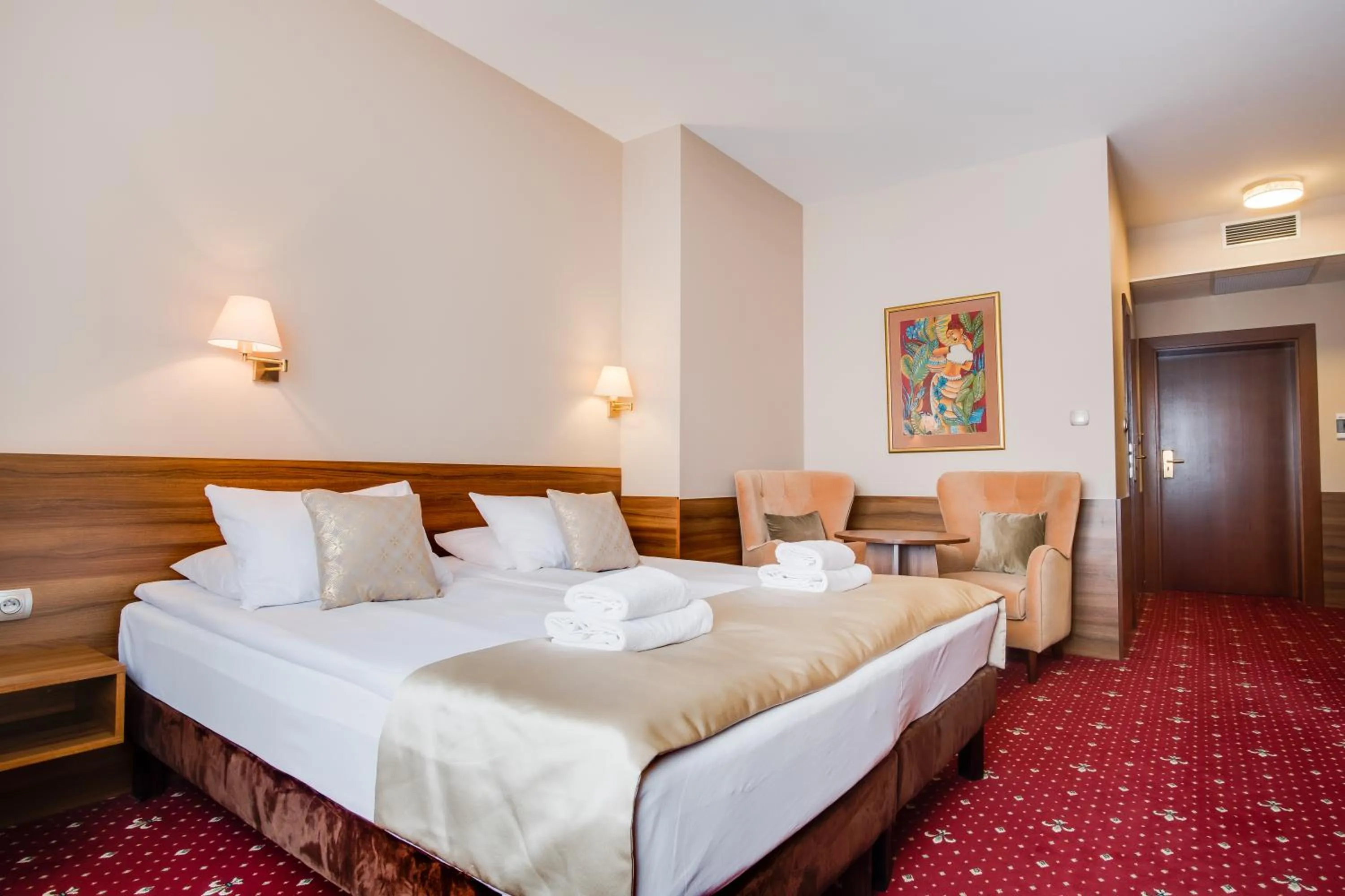 Bed in Hotel Cristal Park