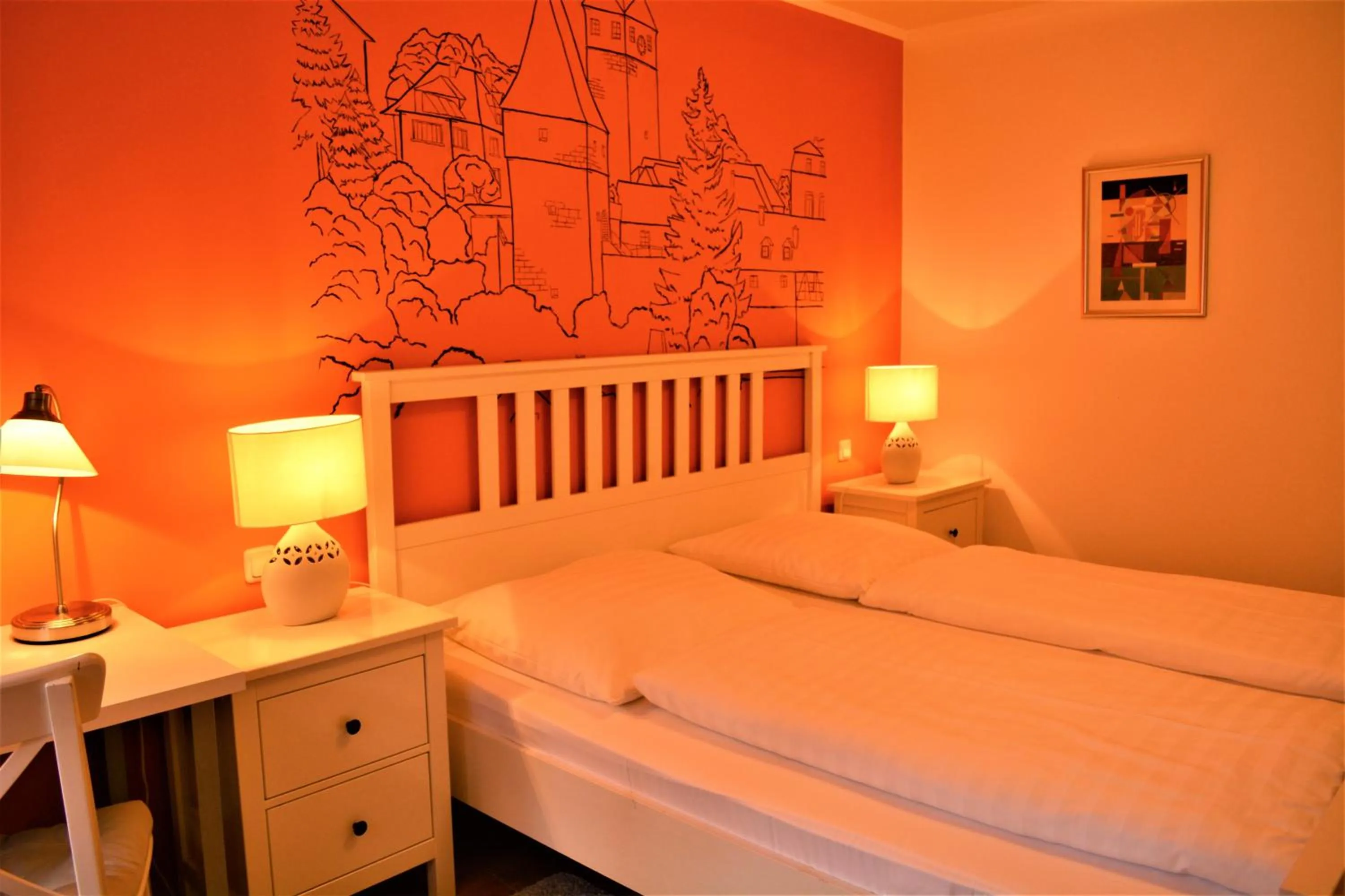 Bed in Economy Hotel Kronach